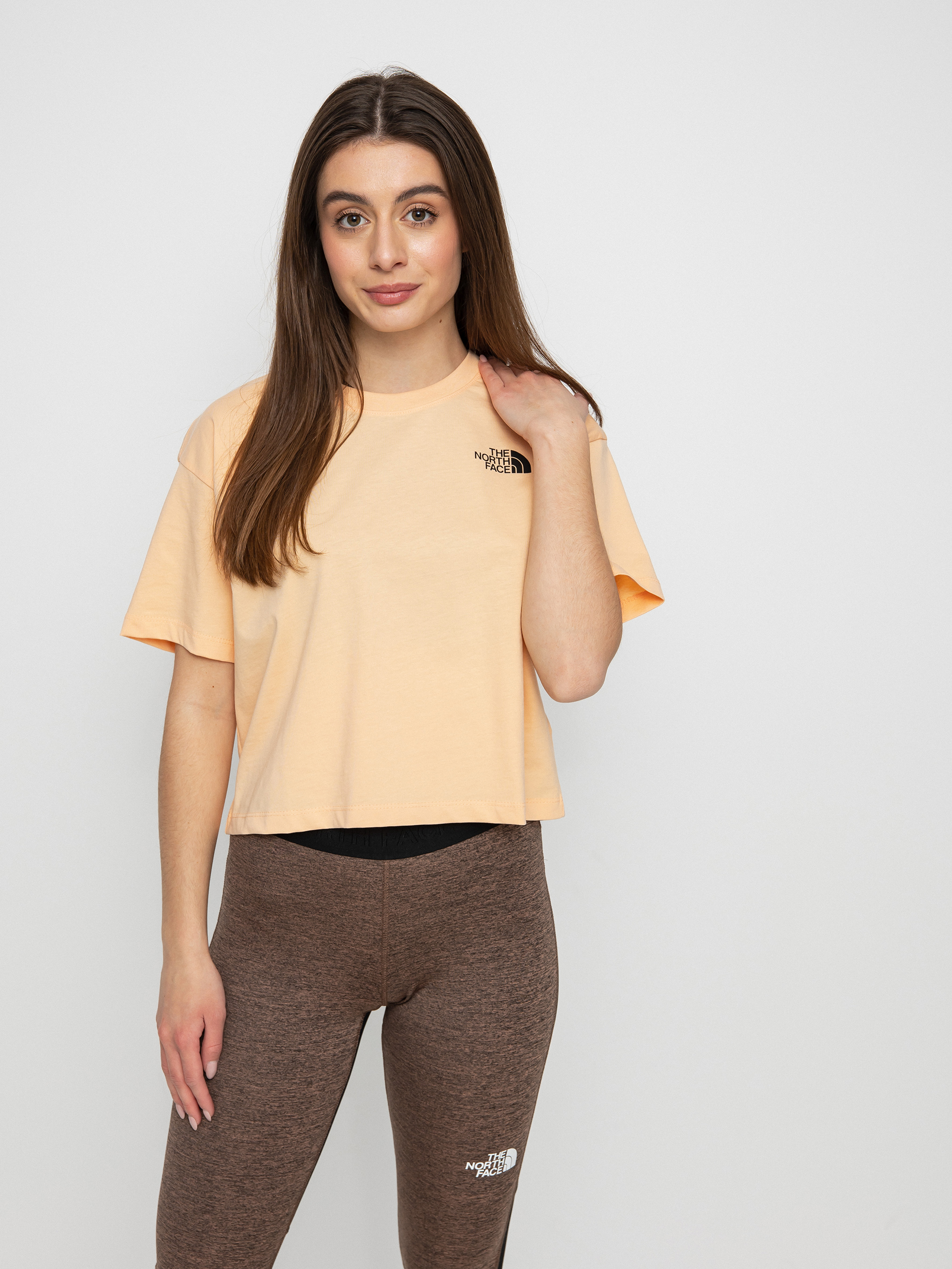 T-shirt The North Face Cropped Simple Dome Wmn (apricot ice)