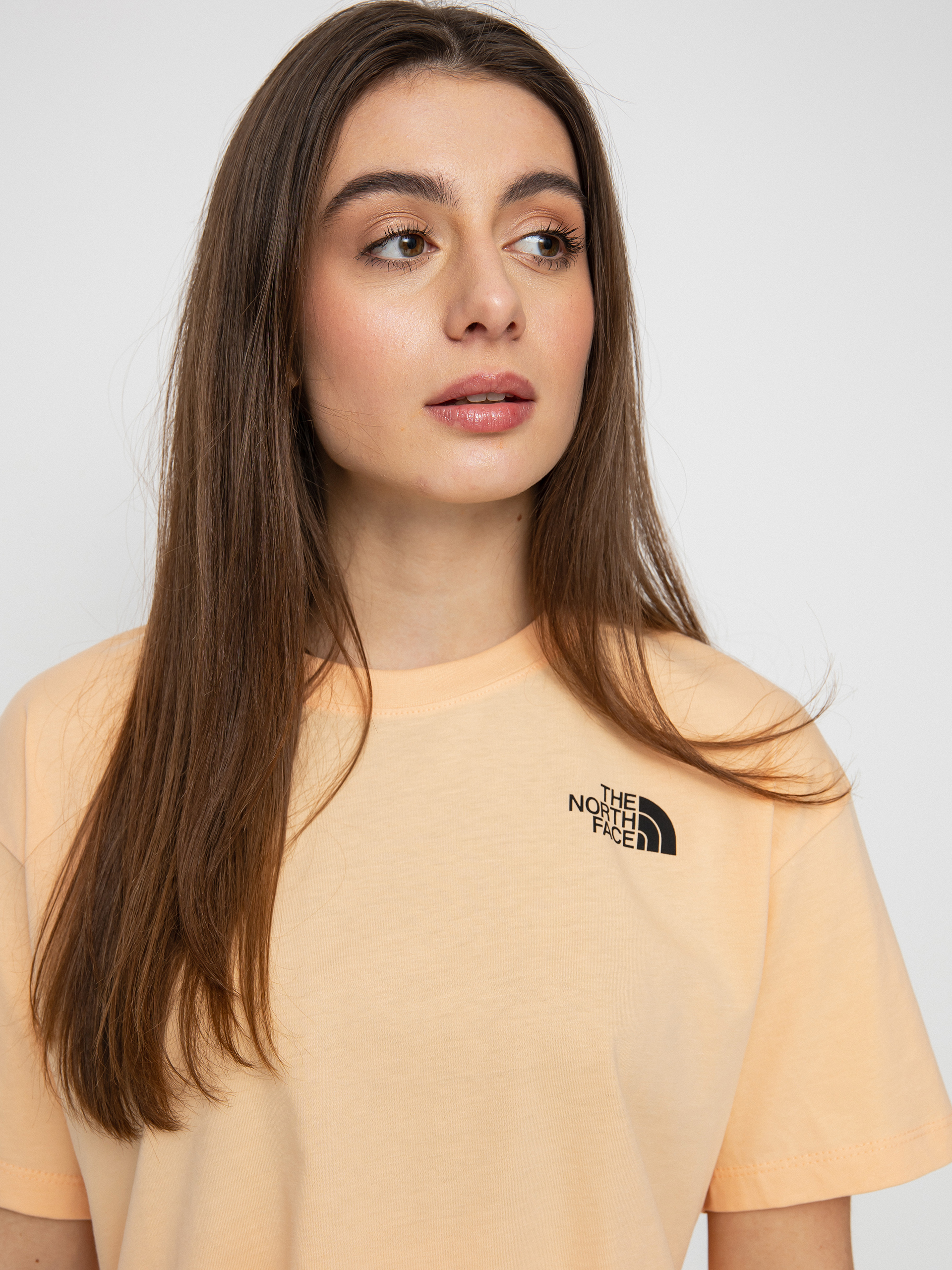 T-shirt The North Face Cropped Simple Dome Wmn (apricot ice)