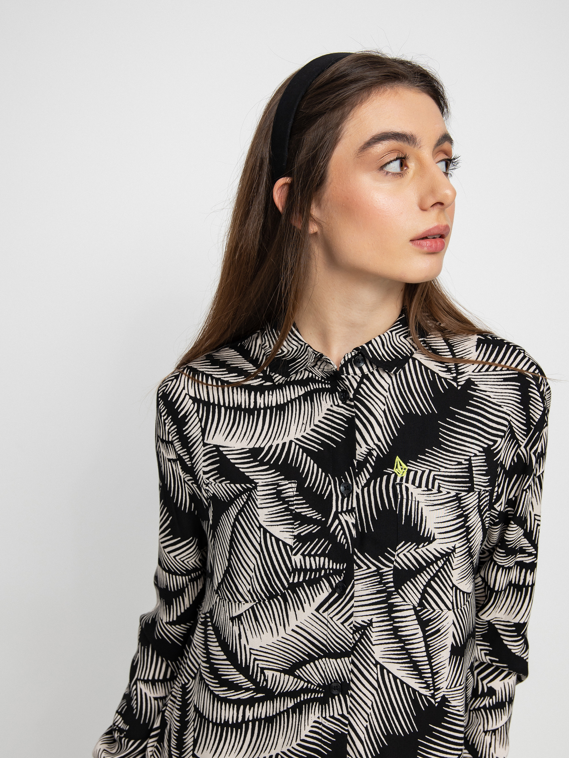 Damski Kombinezon Volcom Stay Palm Romper (black white)