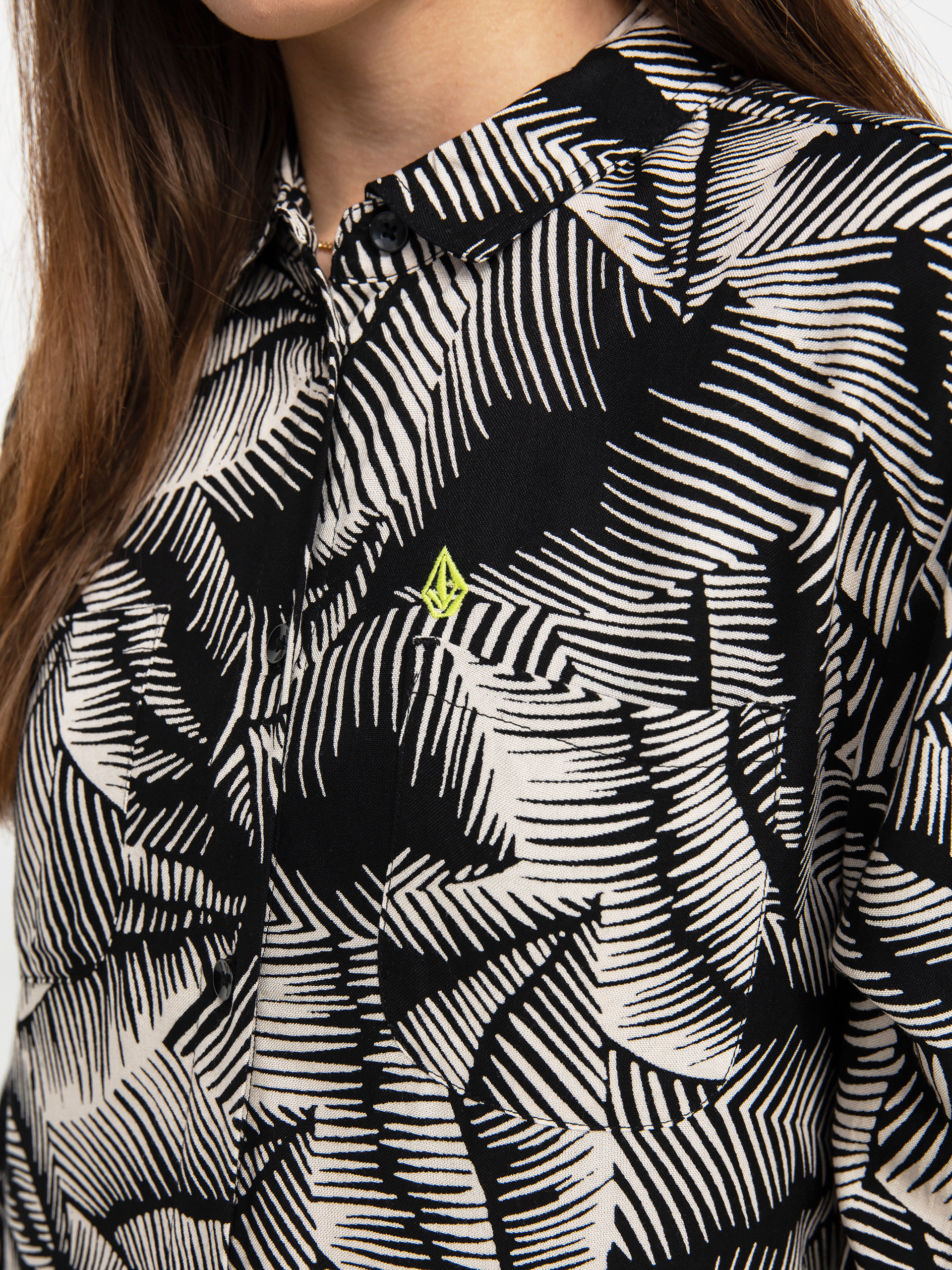 Damski Kombinezon Volcom Stay Palm Romper (black white)