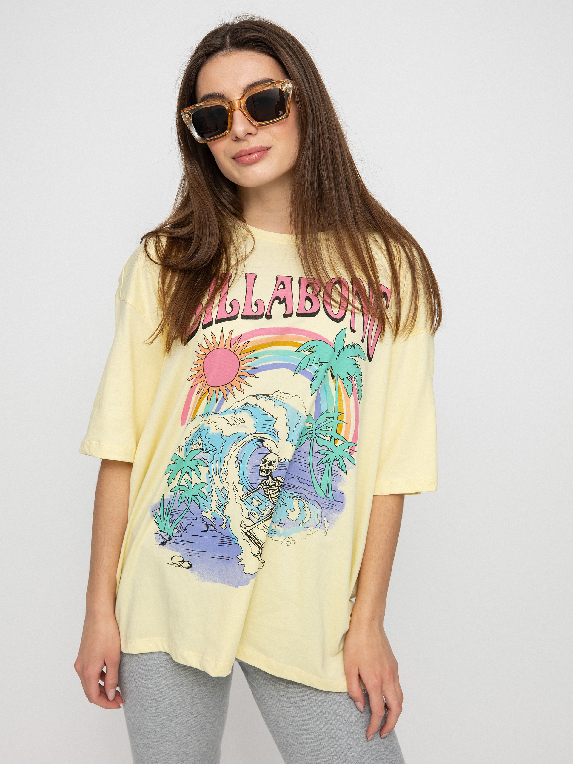 T-shirt Billabong Over The Rainbow Wmn (lemon drop)