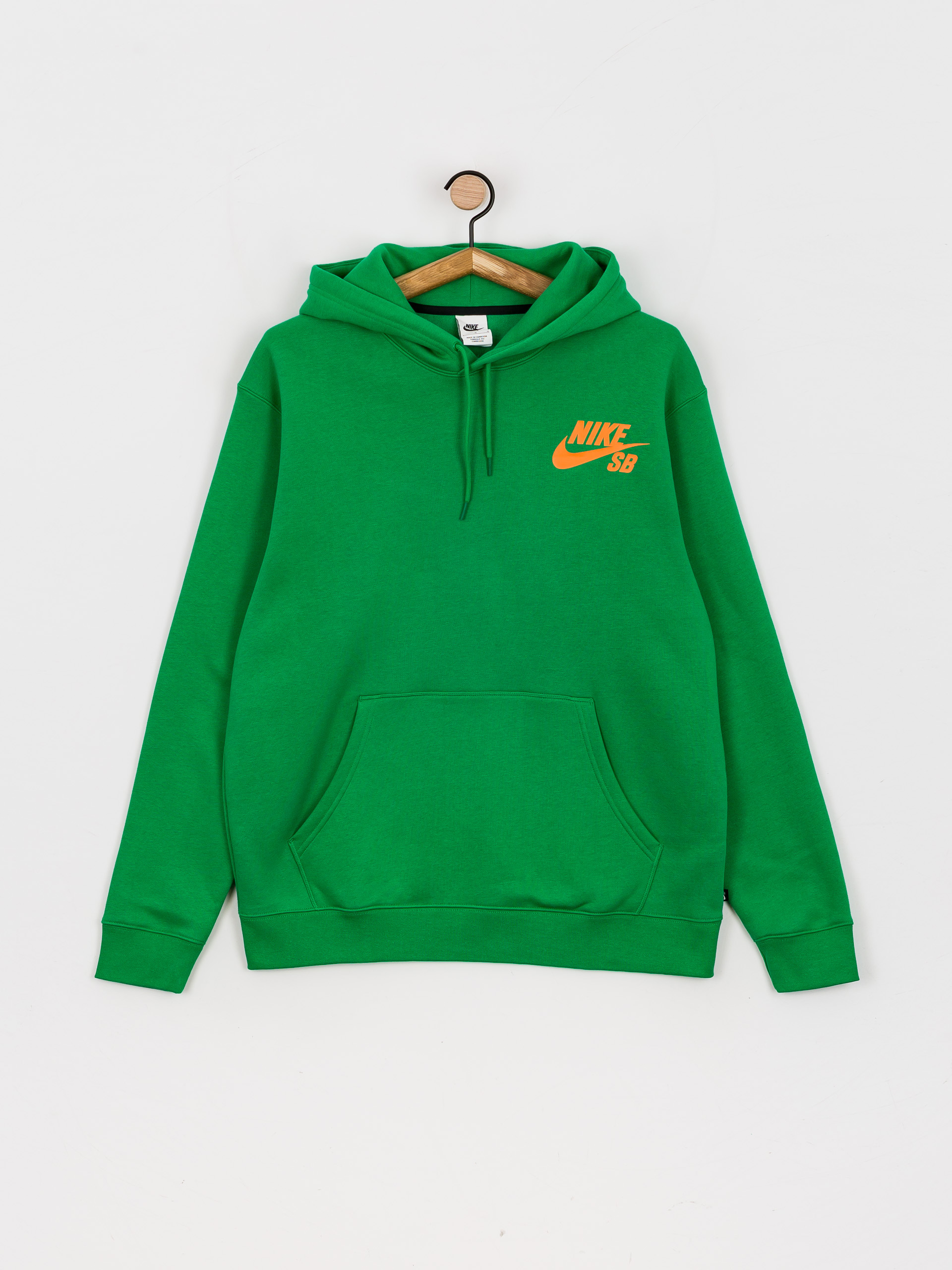 Bluza z kapturem Nike SB Icon HD (lucky green/total orange)