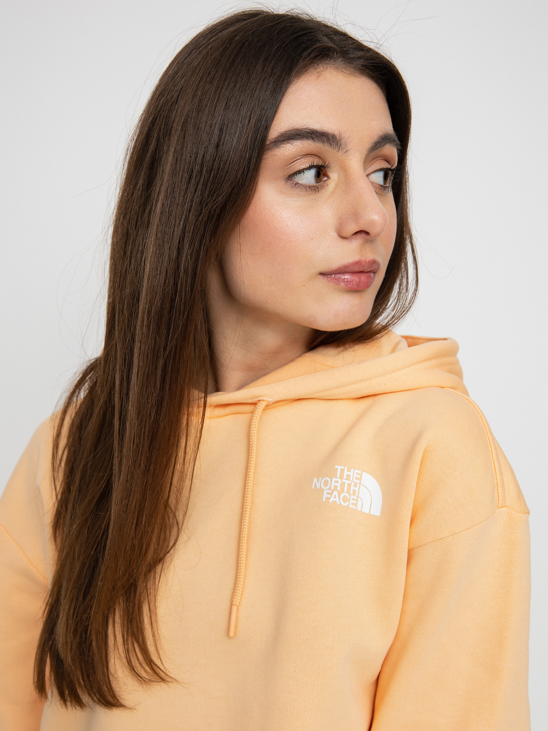Bluza z kapturem The North Face Coordinates Crop HD Wmn (apricot ice)