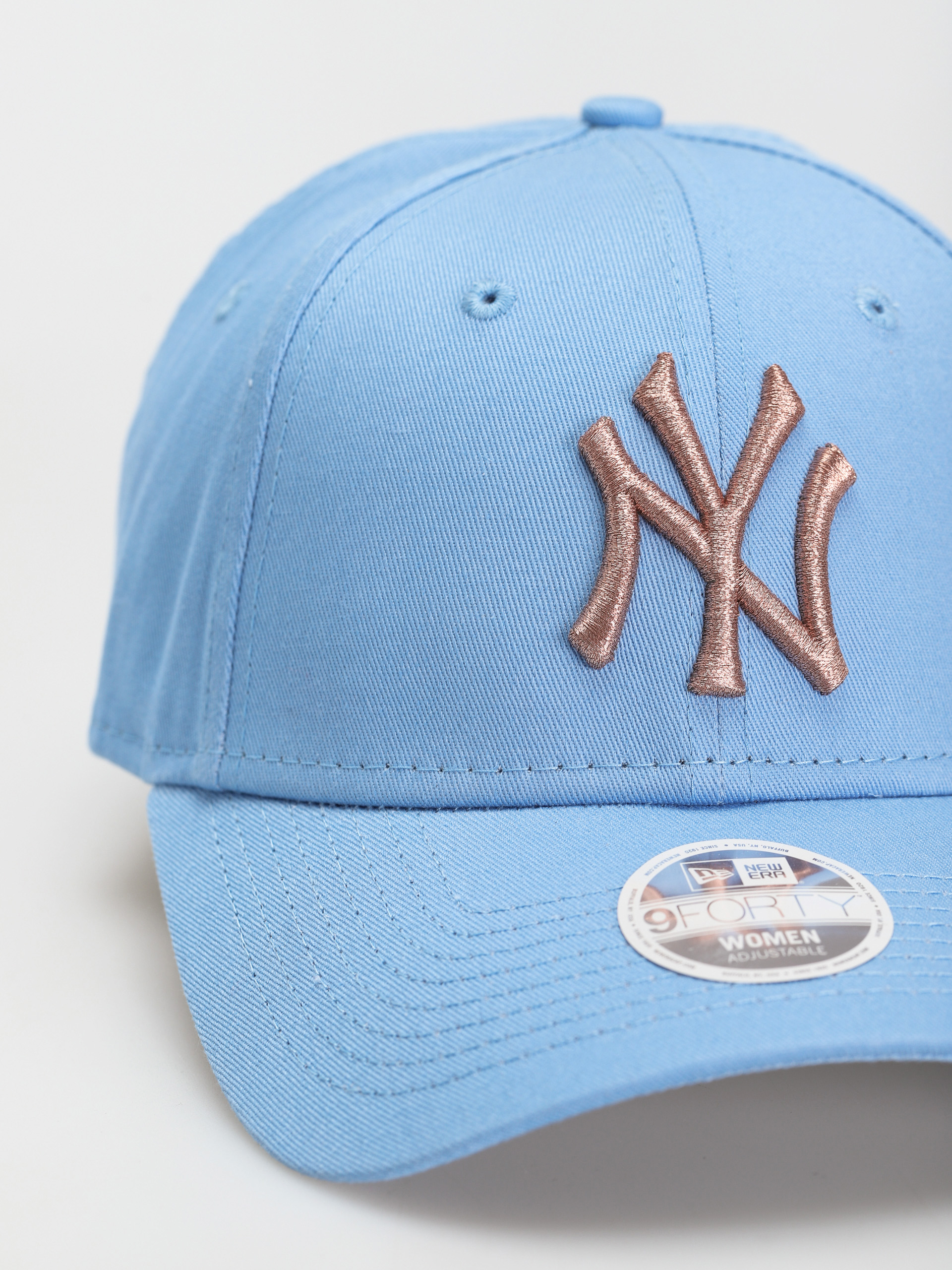 Czapka z daszkiem New Era New York Yankees Metallic Logo 9 Forty Wmn (sky)