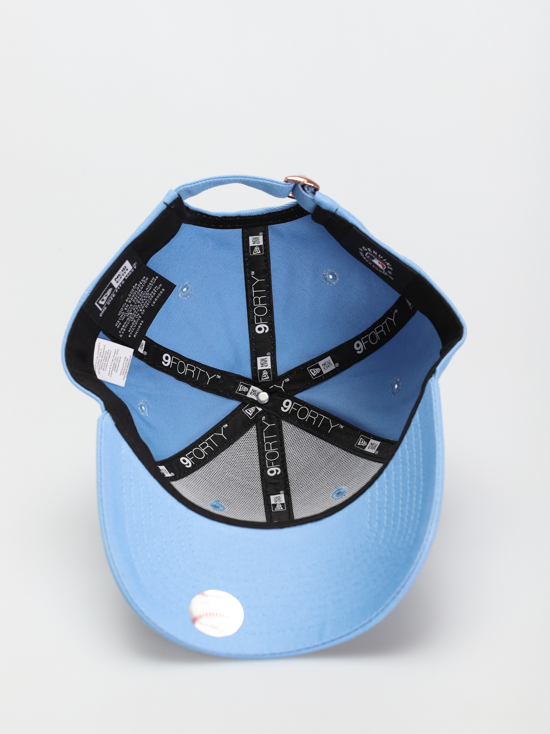 Czapka z daszkiem New Era New York Yankees Metallic Logo 9 Forty Wmn (sky)