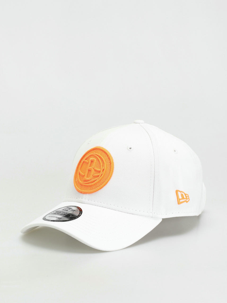 Czapka z daszkiem New Era Brooklyn Nets 9 Forty (white/orange)