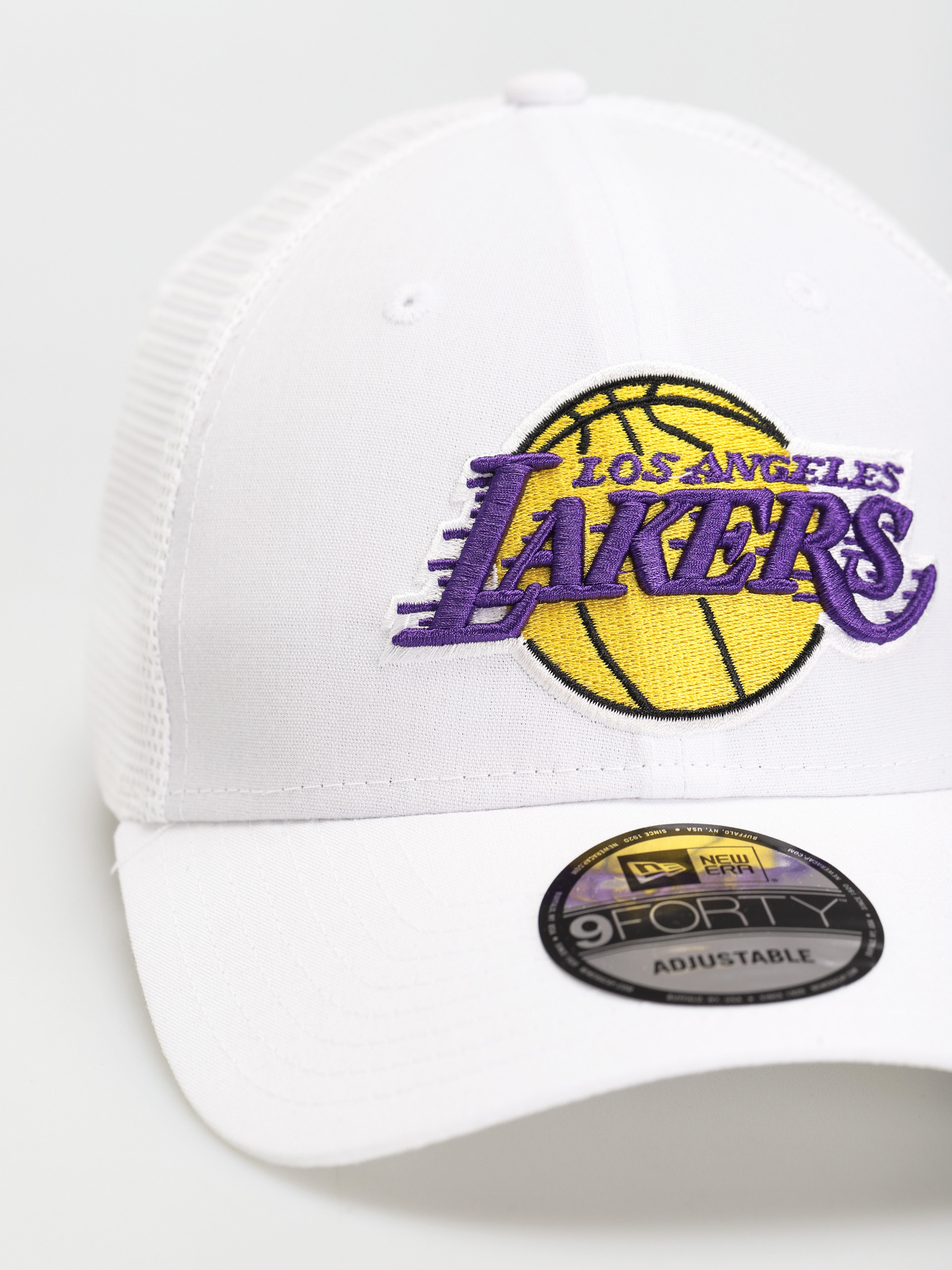 Czapka z daszkiem New Era Los Angeles Lakers 9 Forty Trucker (white)