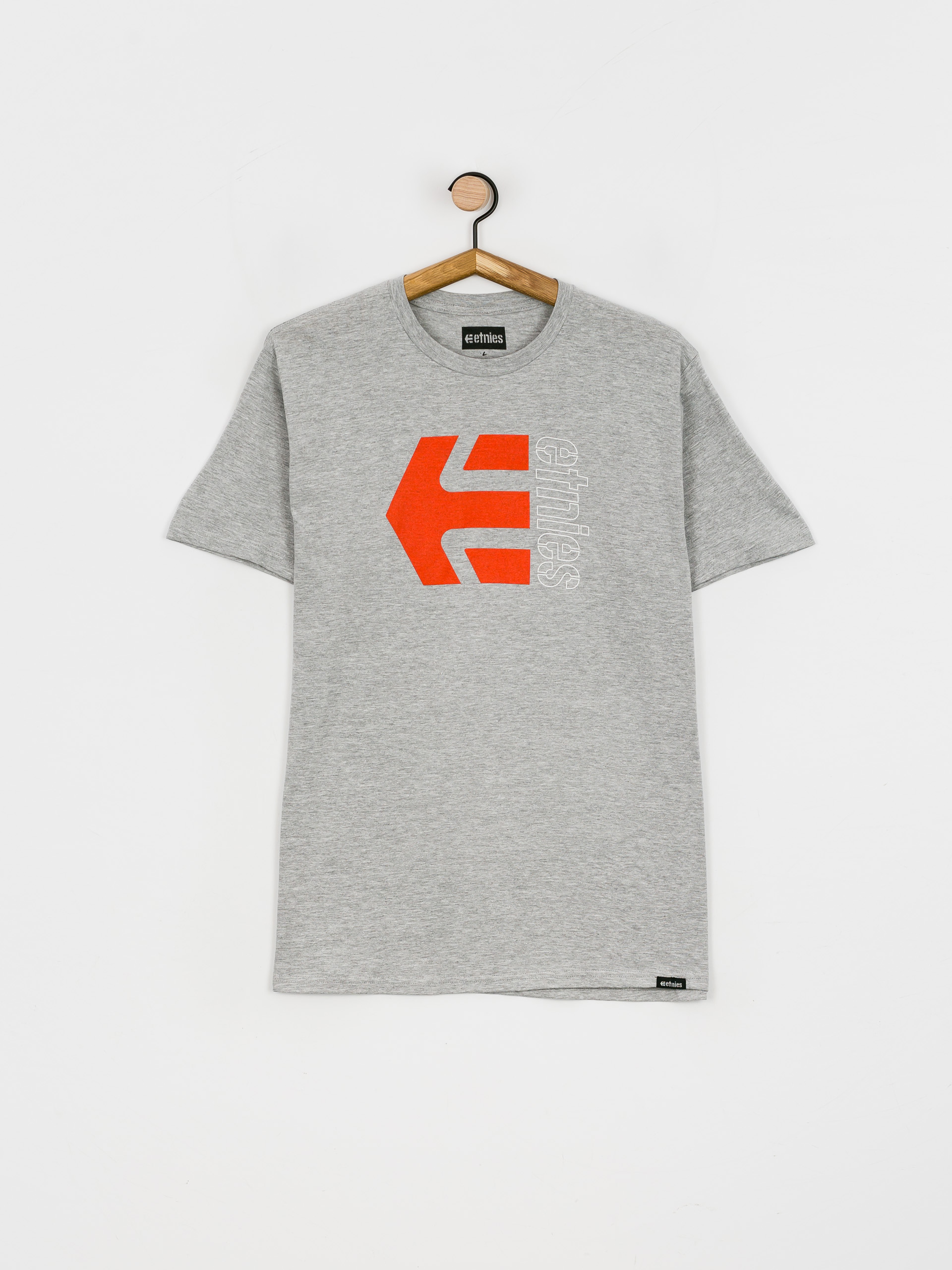 T-shirt Etnies Corp Combo (grey/red)