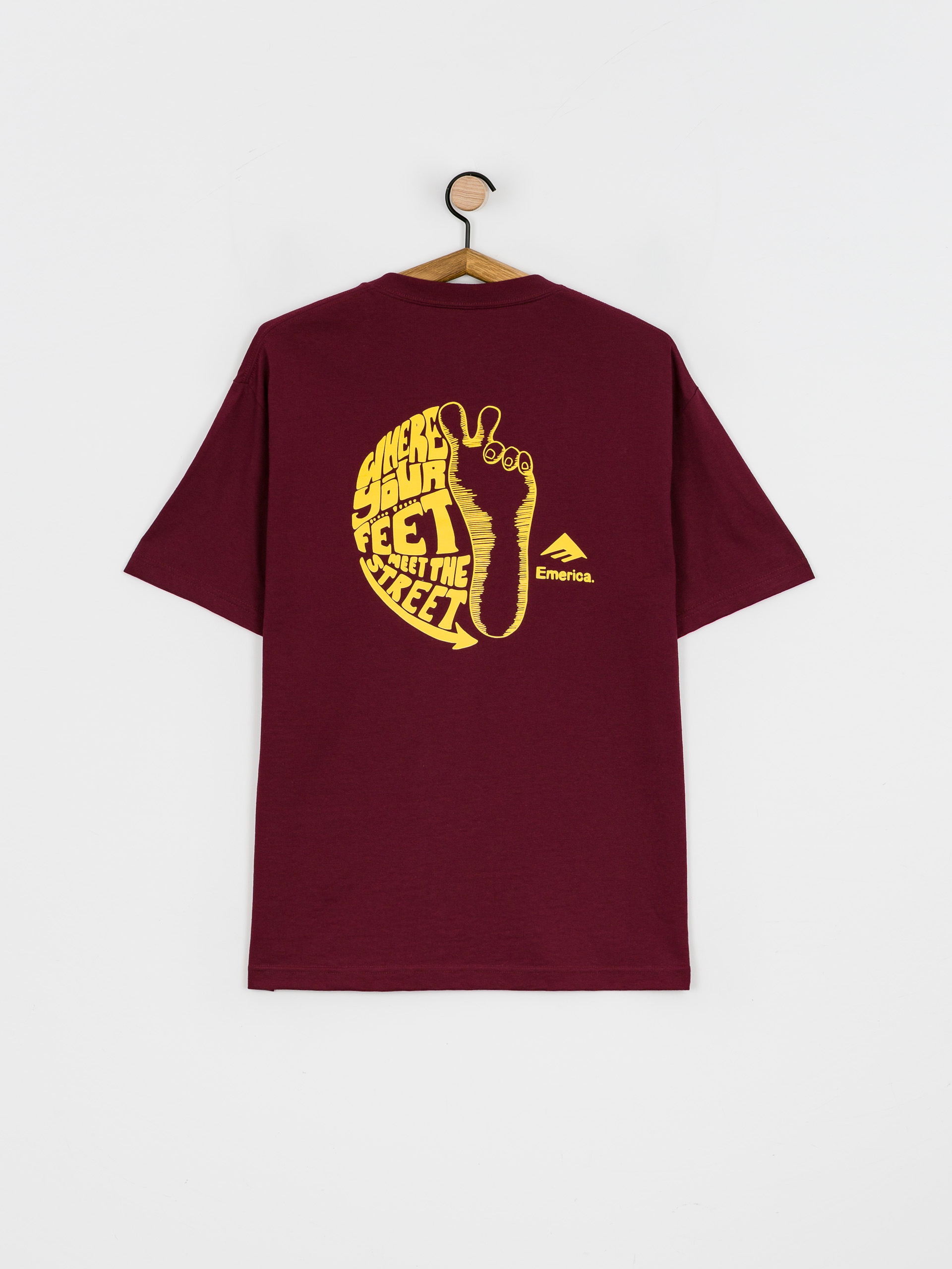 T-shirt Emerica Pavement (burgundy)
