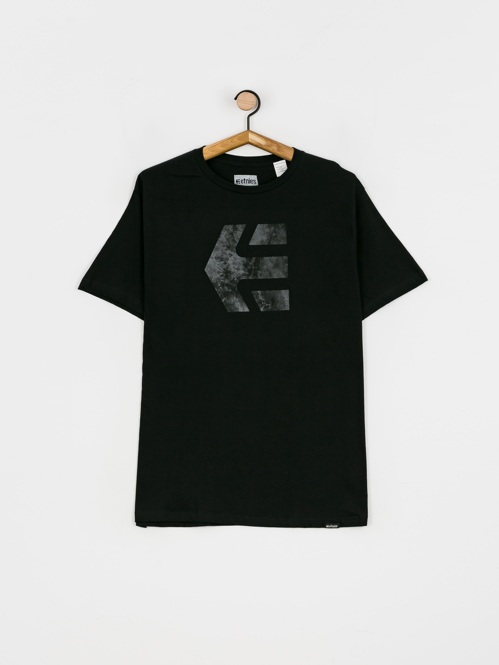 T-shirt Etnies Icon Print (black wash)