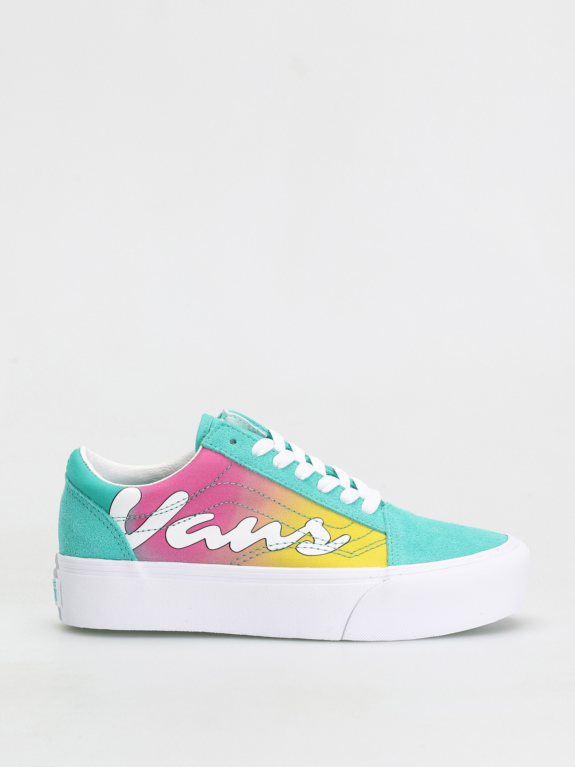Buty Vans Old Skool Platform (spring fade/atlantis/true white)