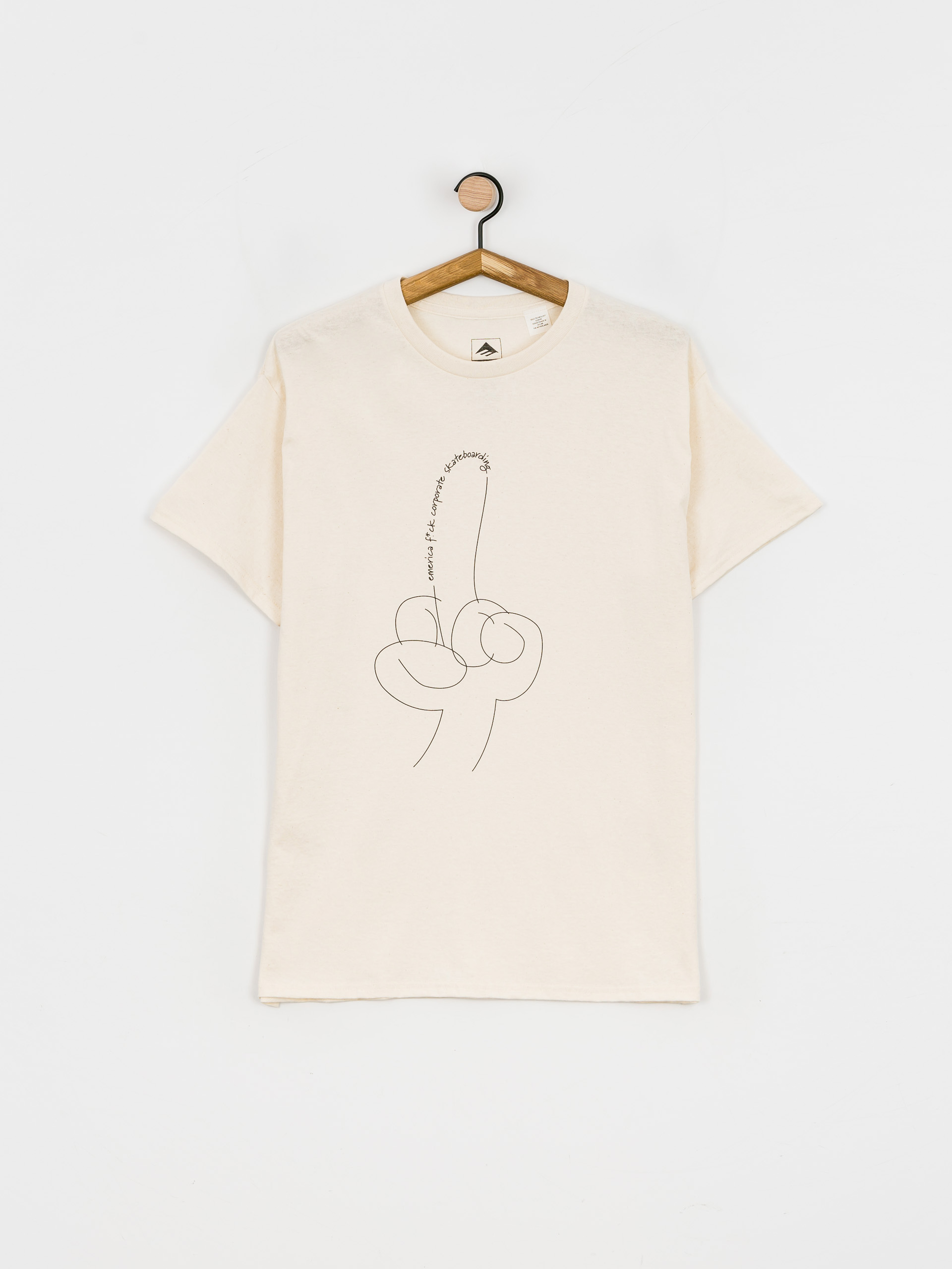 T-shirt Emerica Eff Corporate (creme)