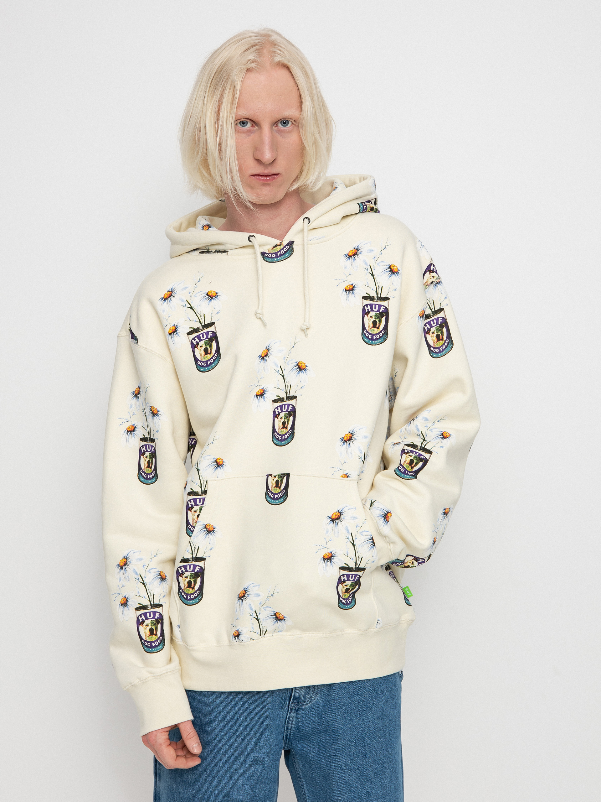 Bluza z kapturem HUF Canned HD (off white)