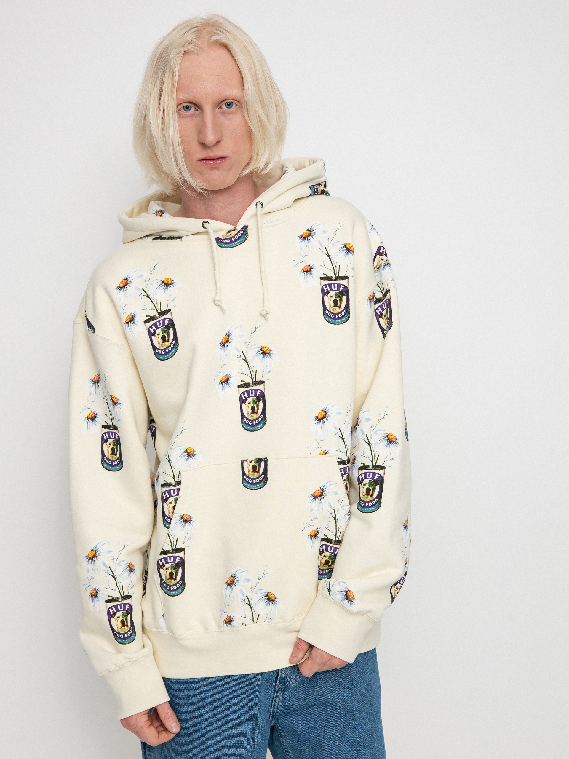 Bluza z kapturem HUF Canned HD (off white)