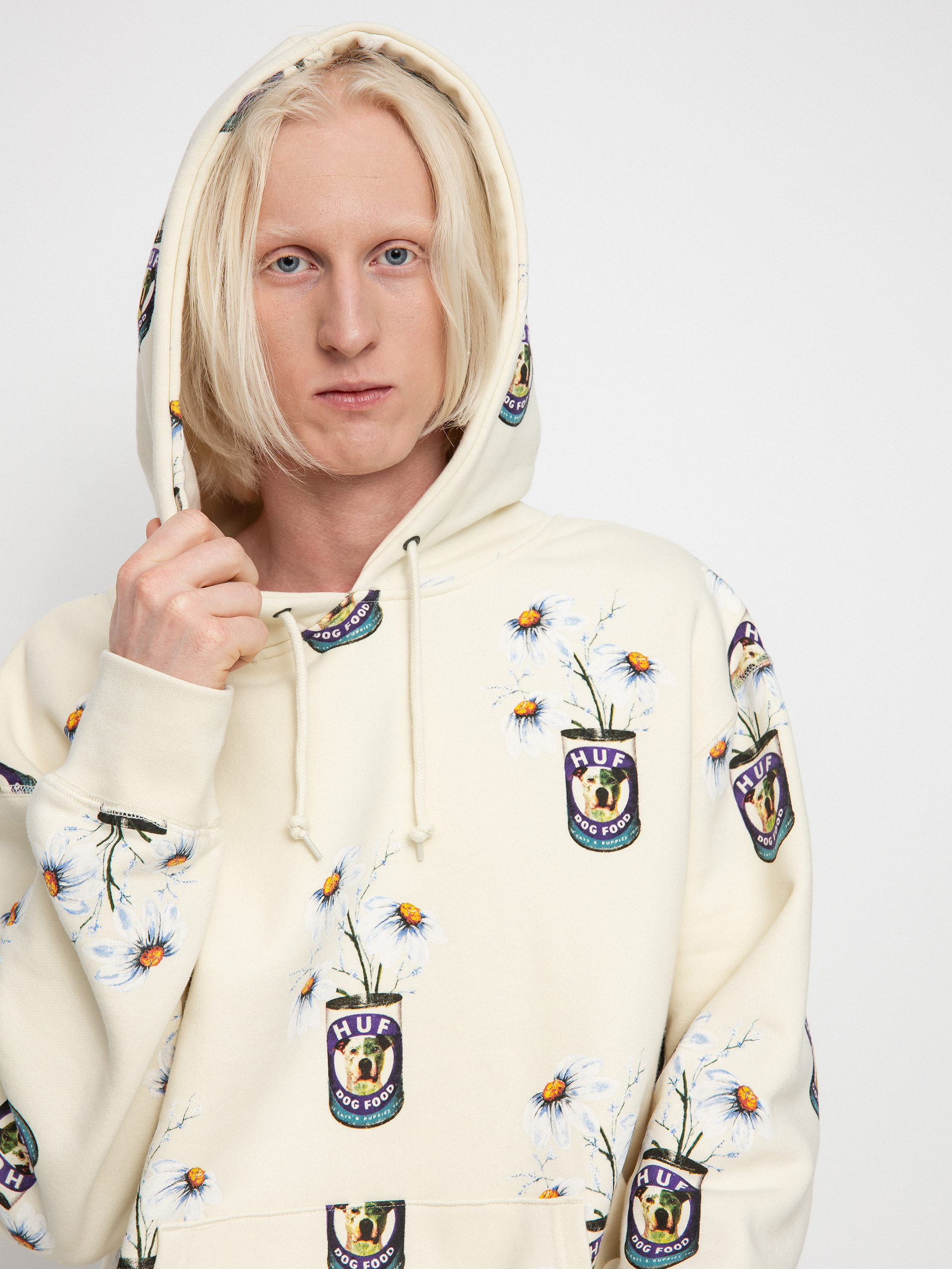 Bluza z kapturem HUF Canned HD (off white)