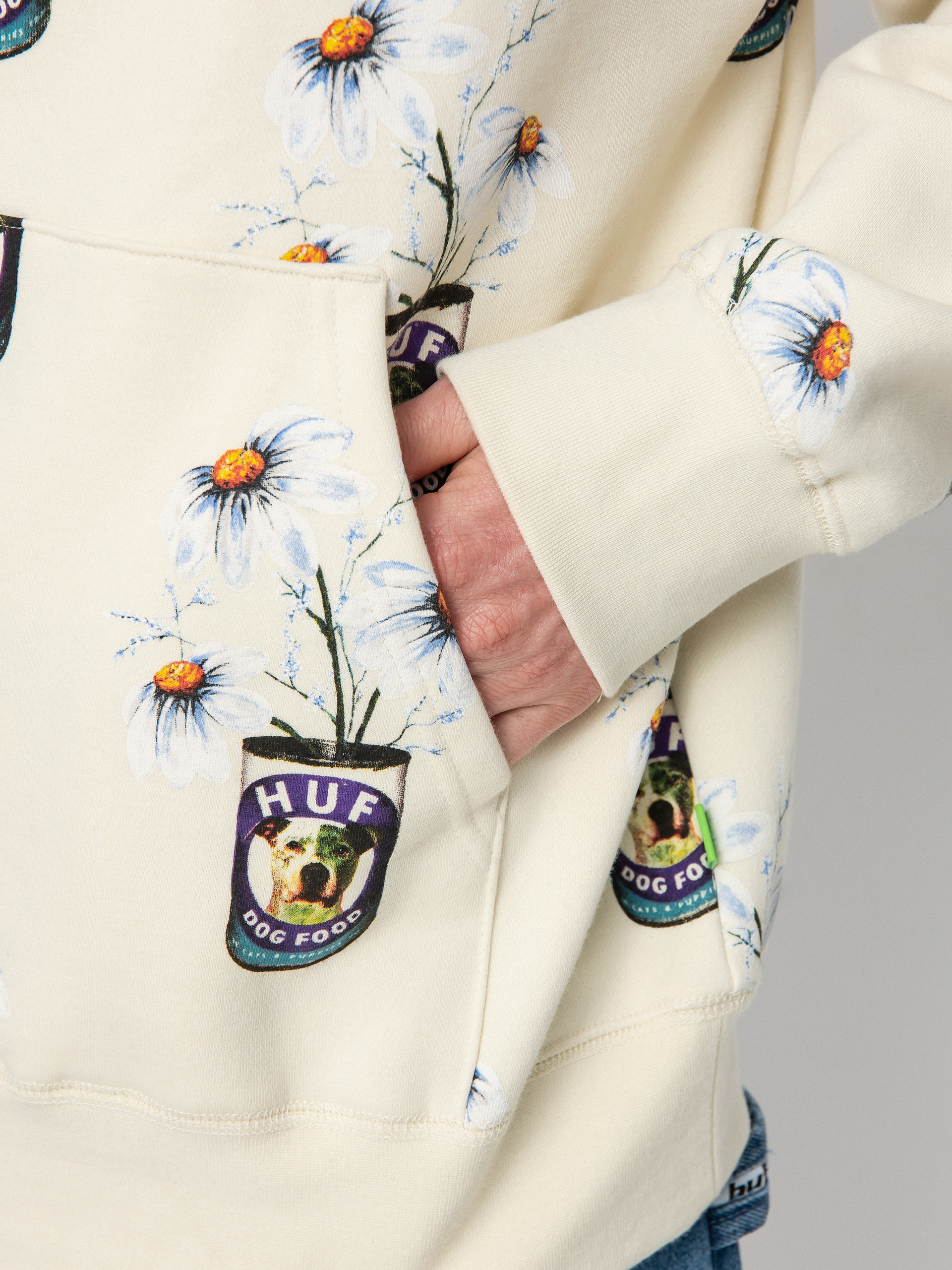 Bluza z kapturem HUF Canned HD (off white)