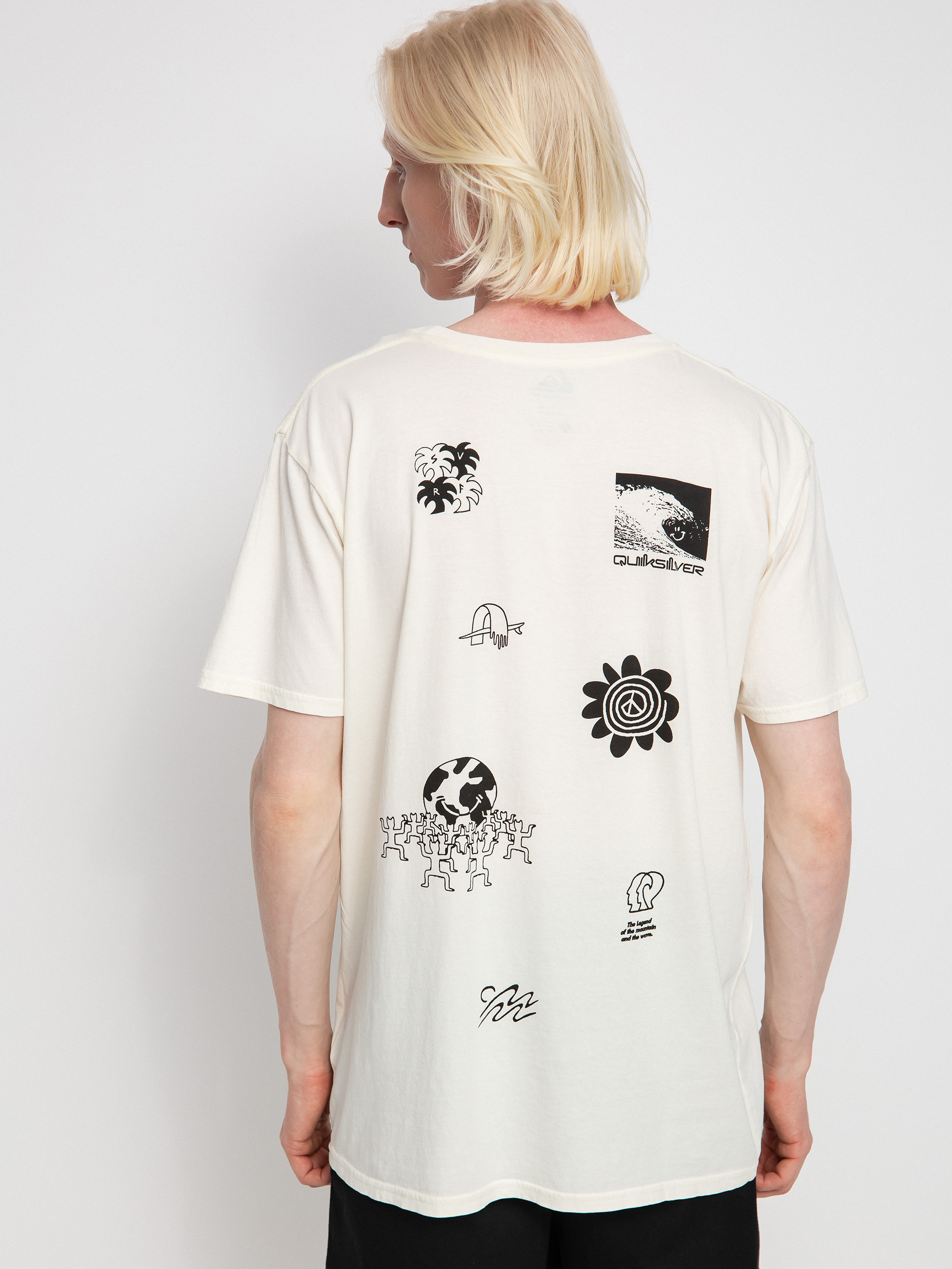T-shirt Quiksilver Surf Legends (antique white)