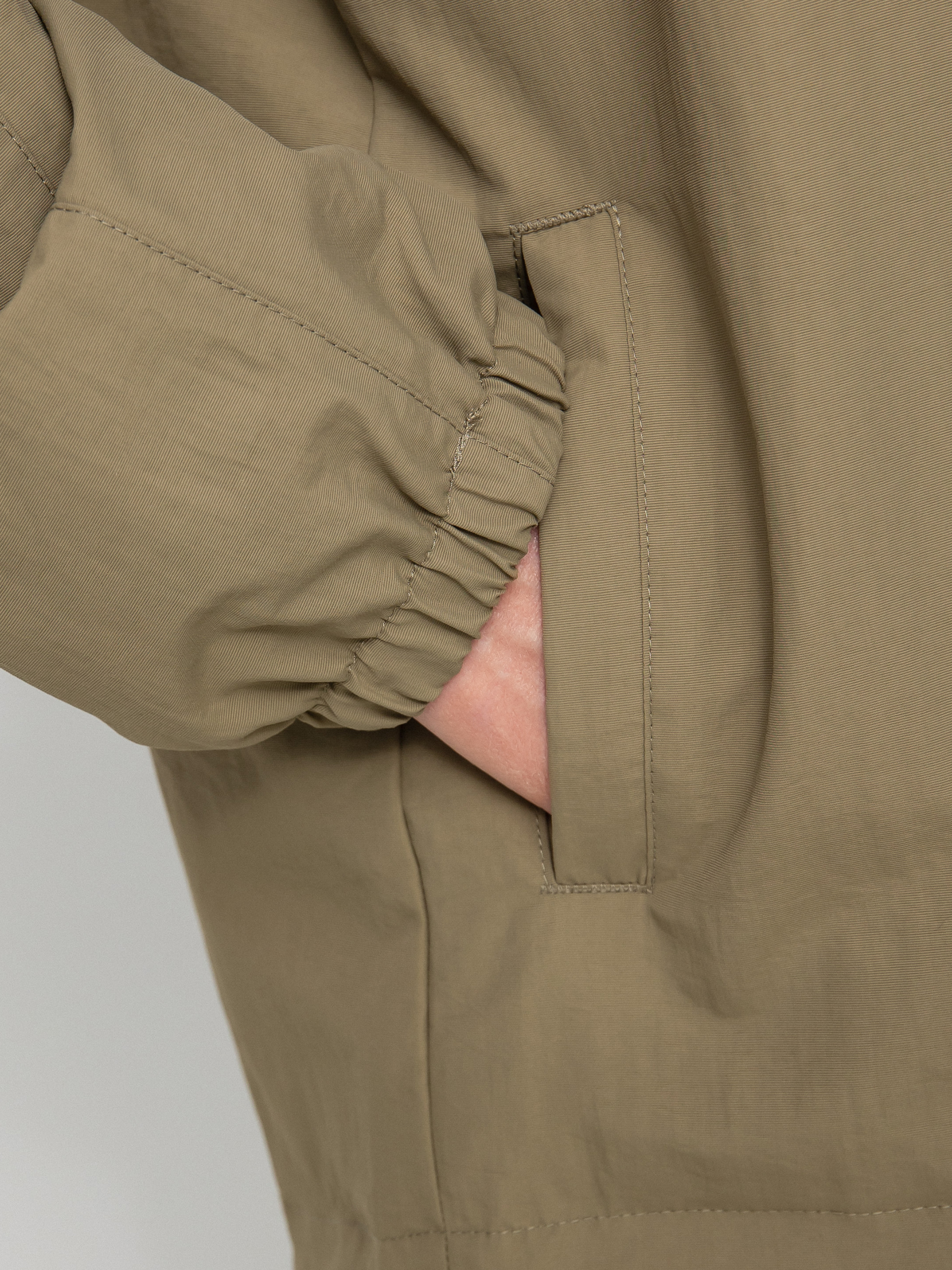 Kurtka HUF Essentials Zip Standard Shell (khaki)