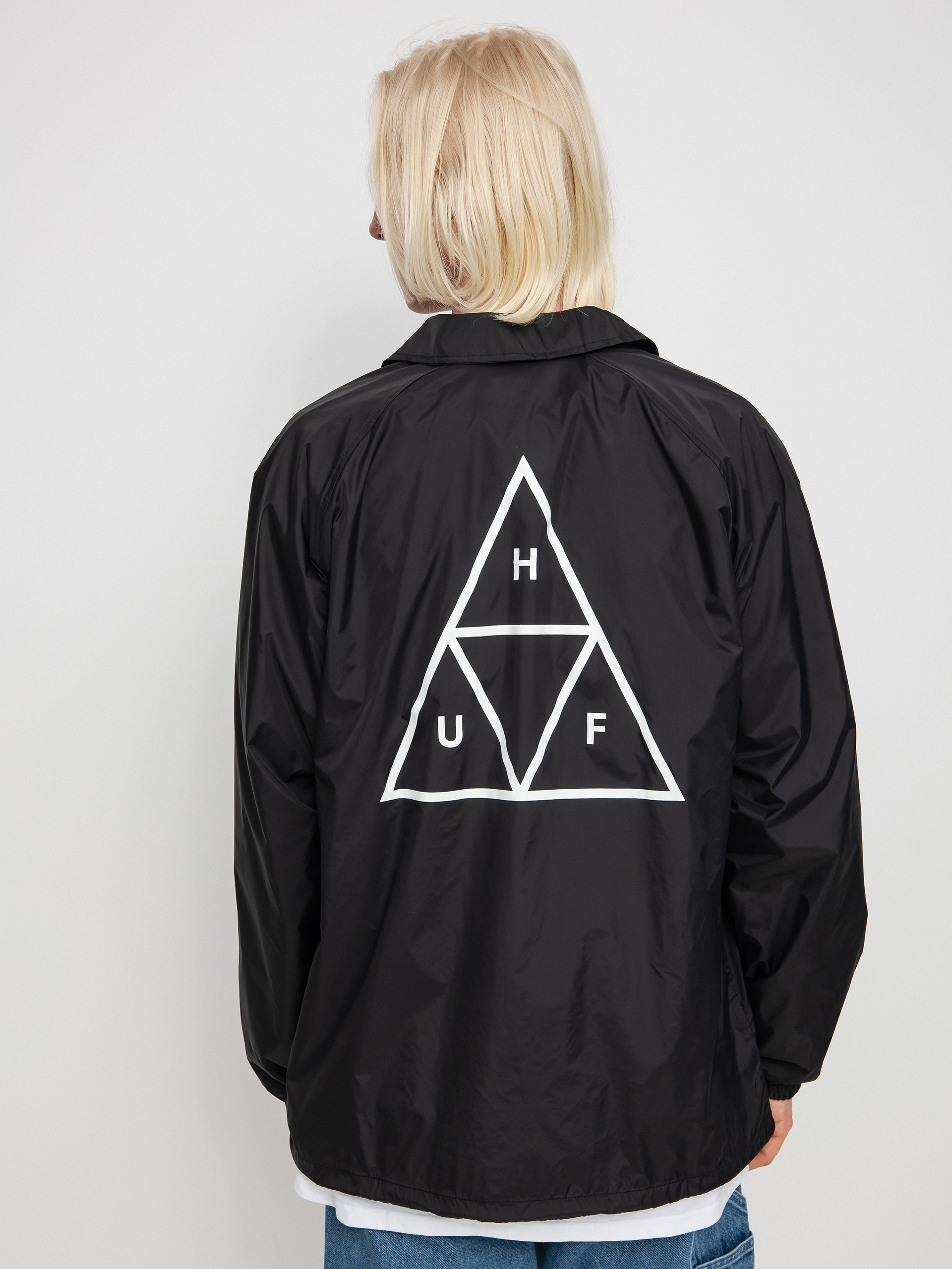 Kurtka HUF Essentials Triple Triangle Coaches (black)