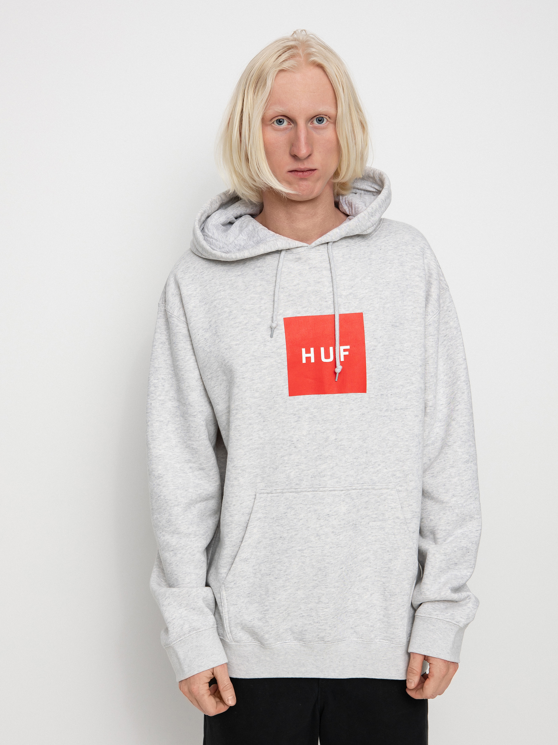 Bluza z kapturem HUF Essentials Box Logo HD (athletic heather)