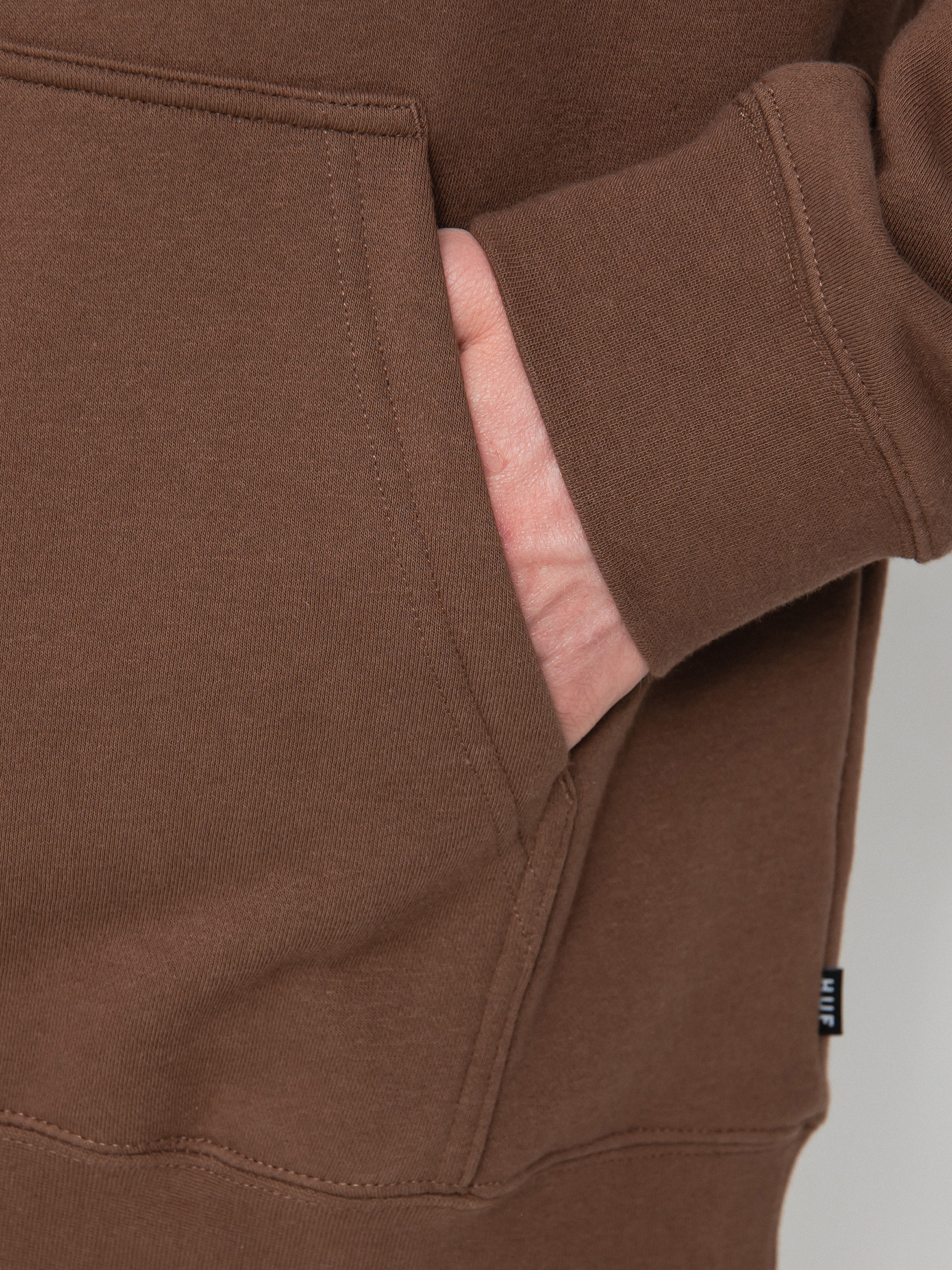 Bluza z kapturem HUF Essentials Box Logo HD (brown)