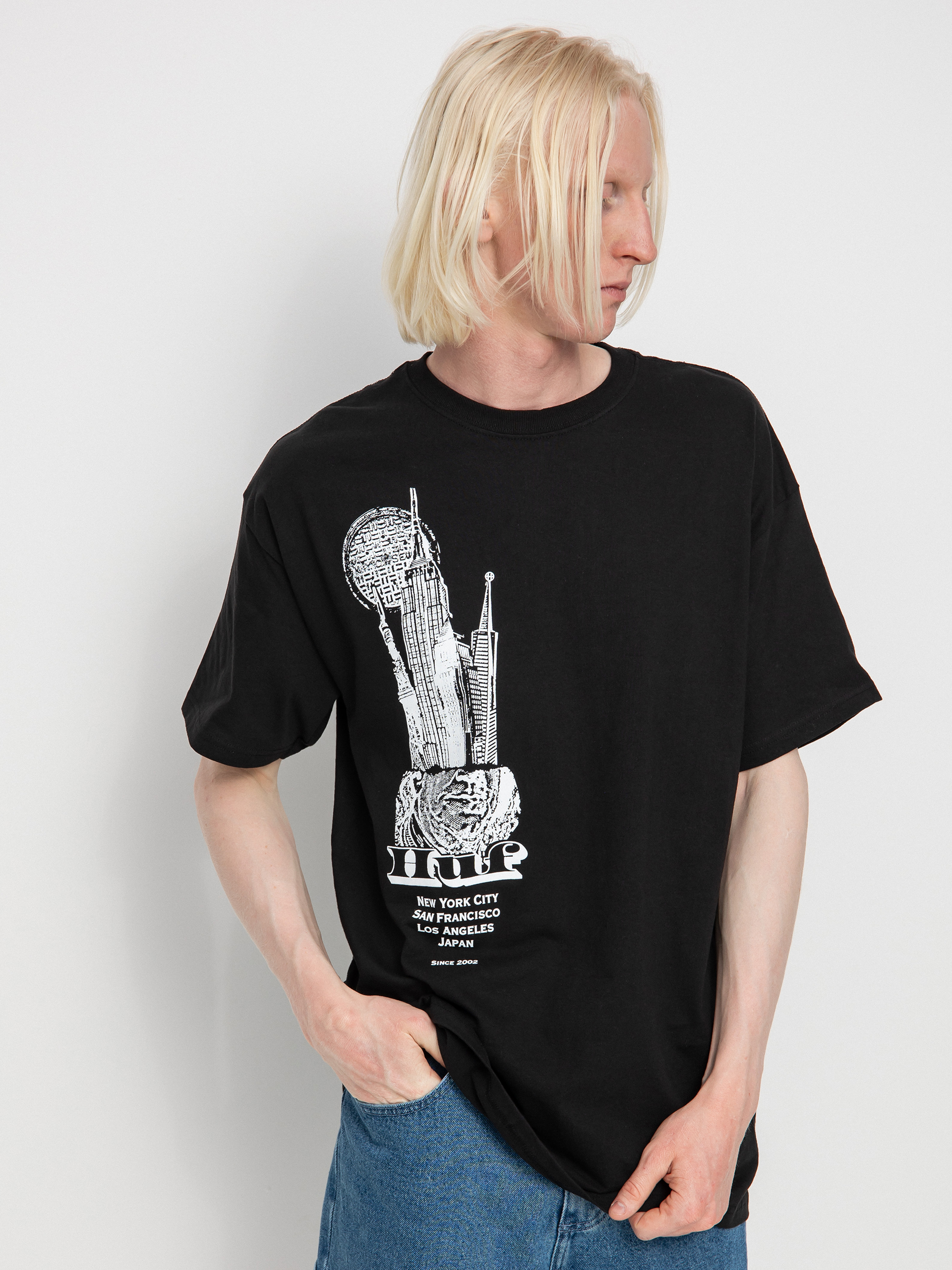 T-shirt HUF Skyscrapers (black)