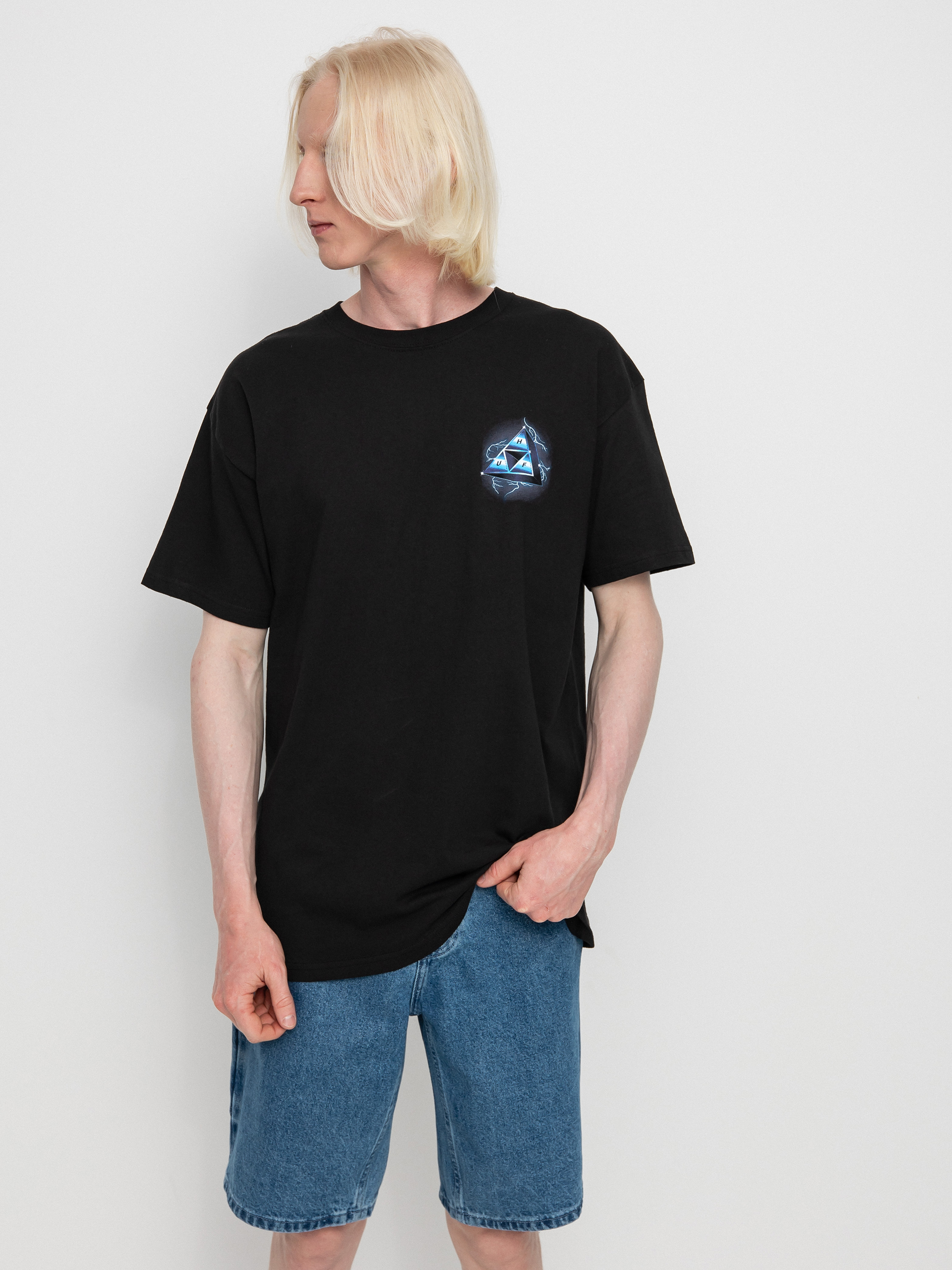 T-shirt HUF Storm Triple Triangle (black)