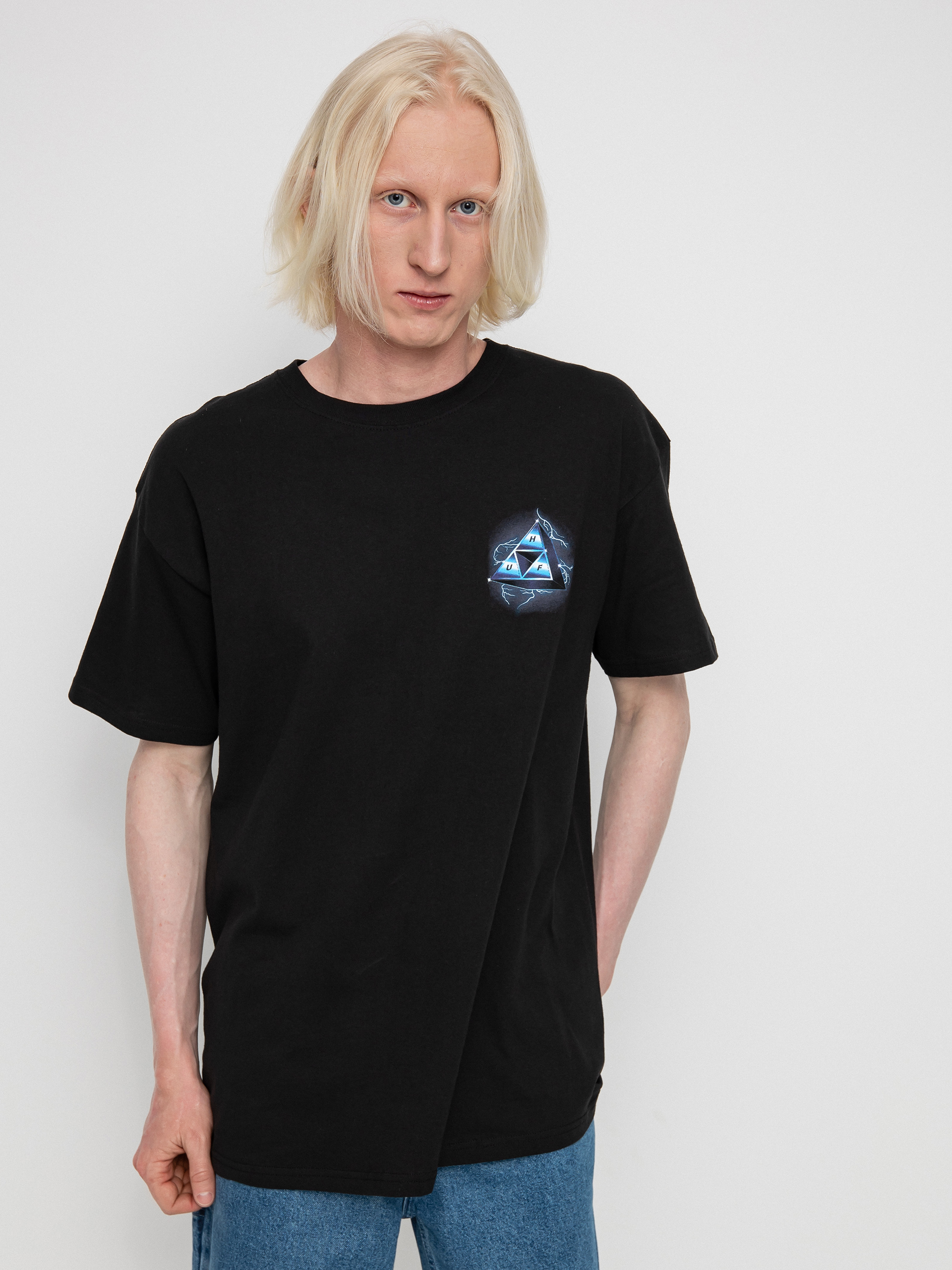 T-shirt HUF Storm Triple Triangle (black)