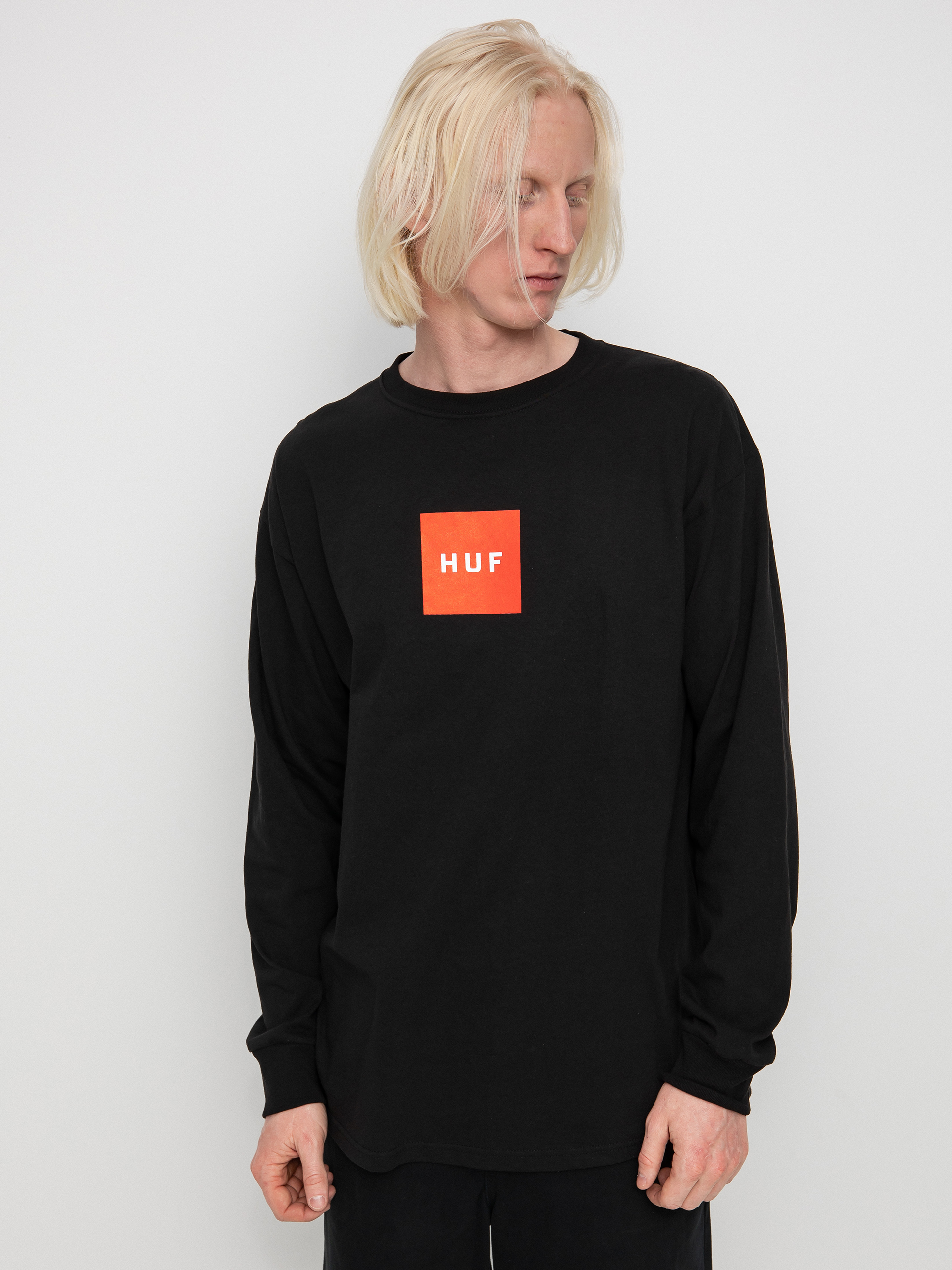Longsleeve HUF Essentials Box Logo (black)