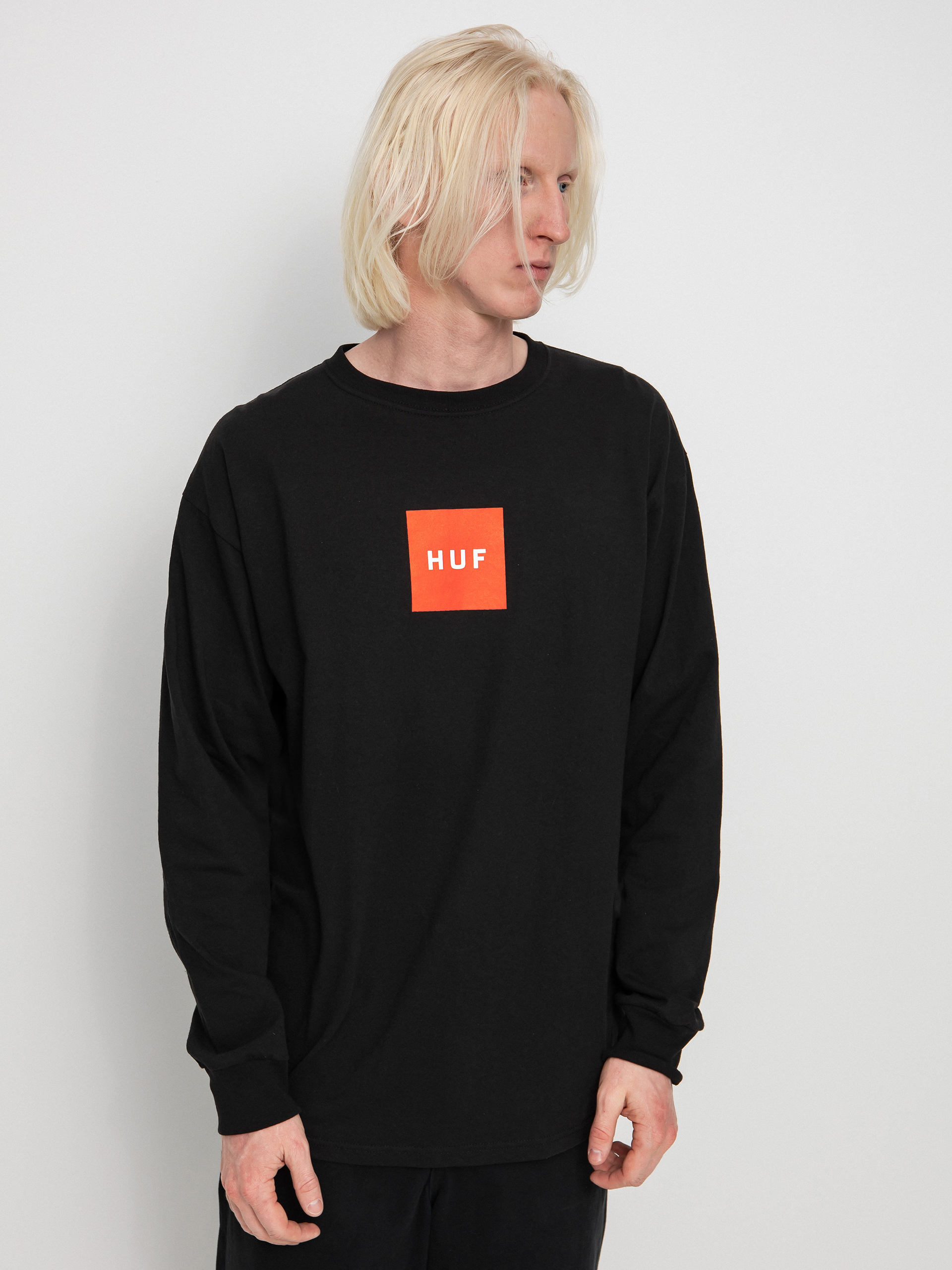 Longsleeve HUF Essentials Box Logo (black)
