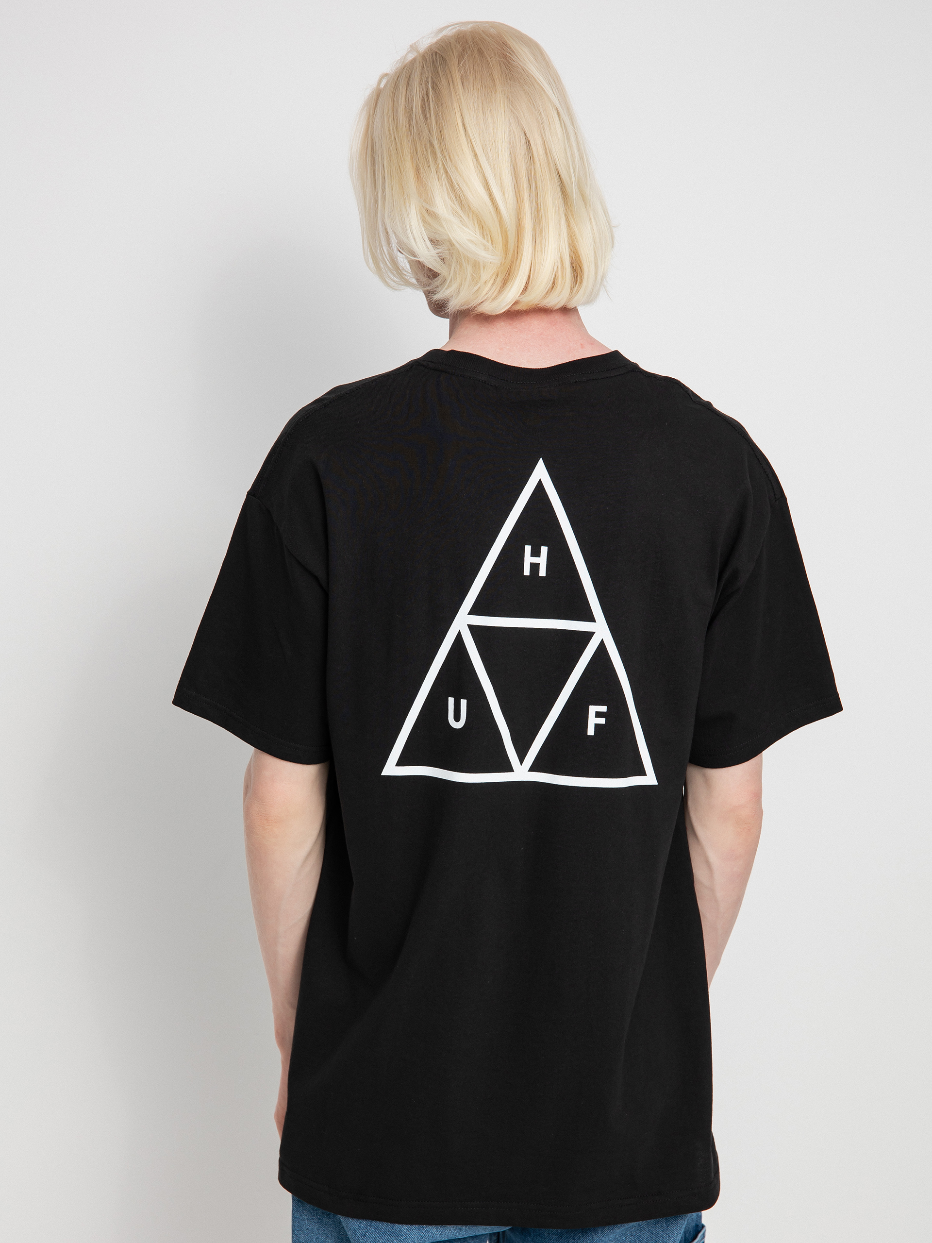 T-shirt HUF Essentials Triple Triangle (black)