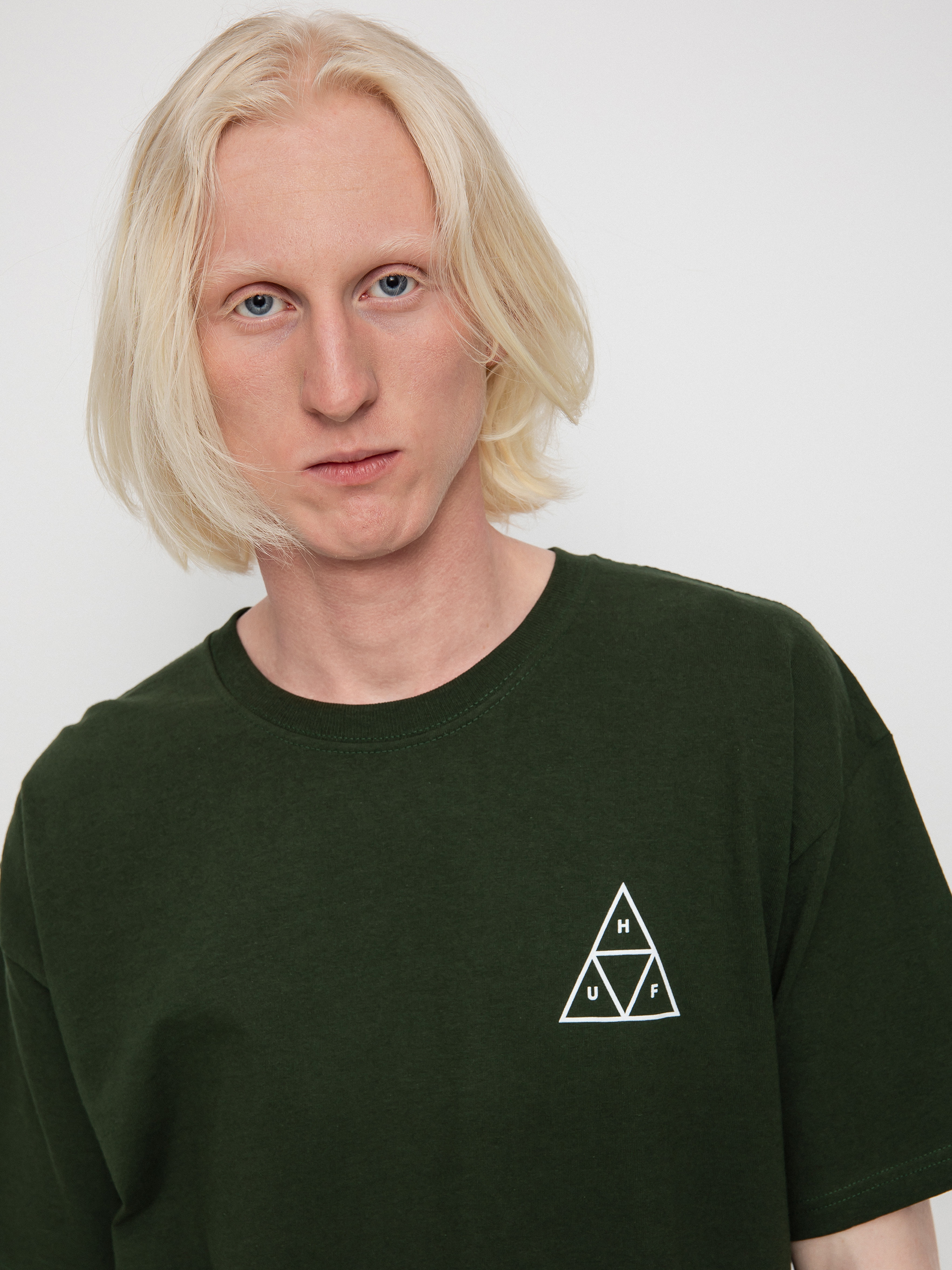 T-shirt HUF Essentials Triple Triangle (forest green)
