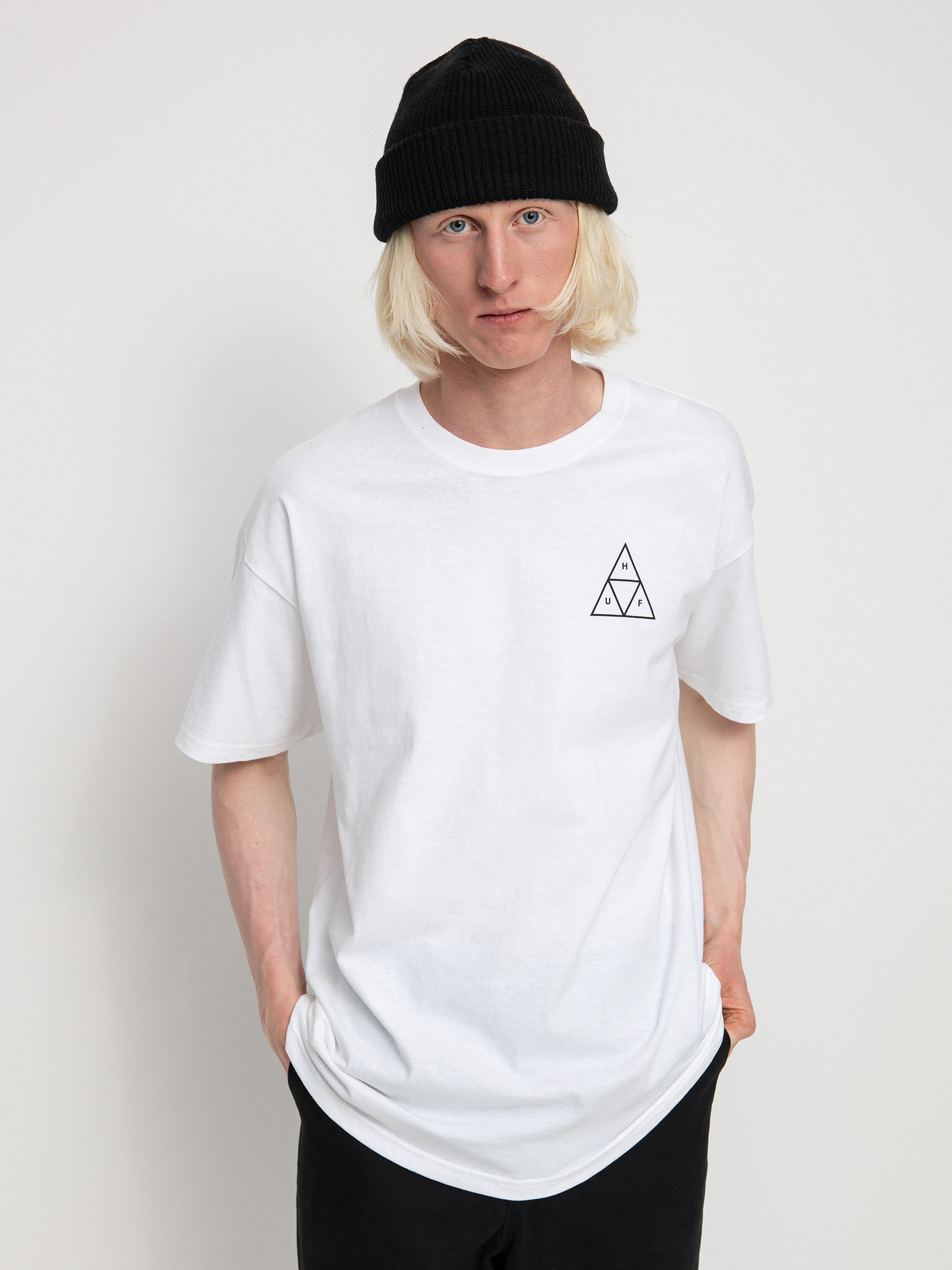 T-shirt HUF Essentials Triple Triangle (white)