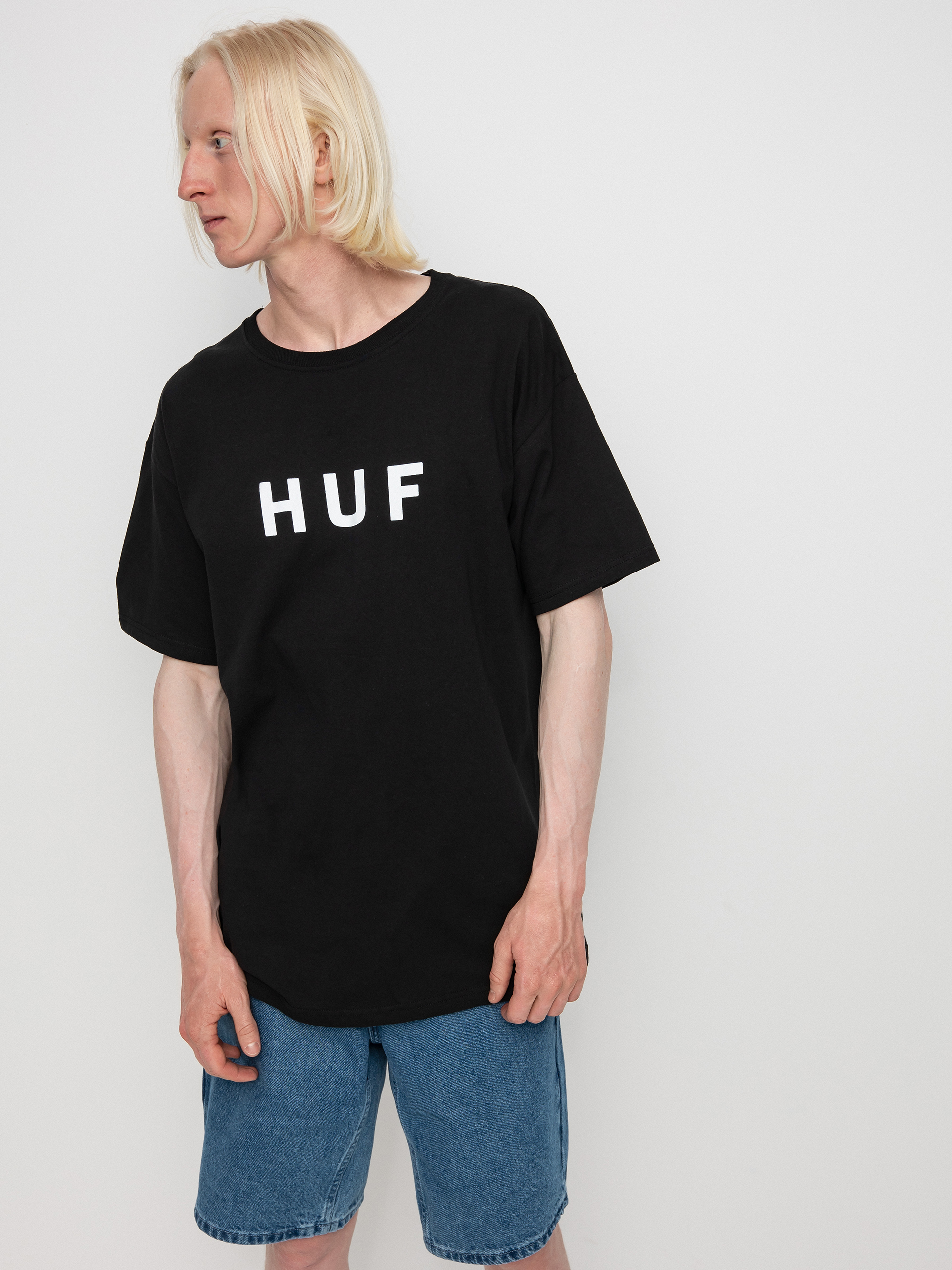 T-shirt HUF Essentials OG Logo (black)