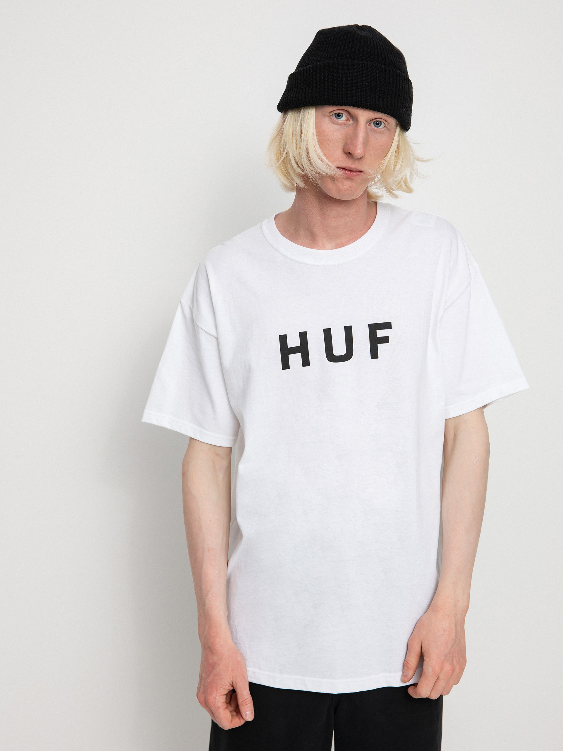 T-shirt HUF Essentials OG Logo (white)