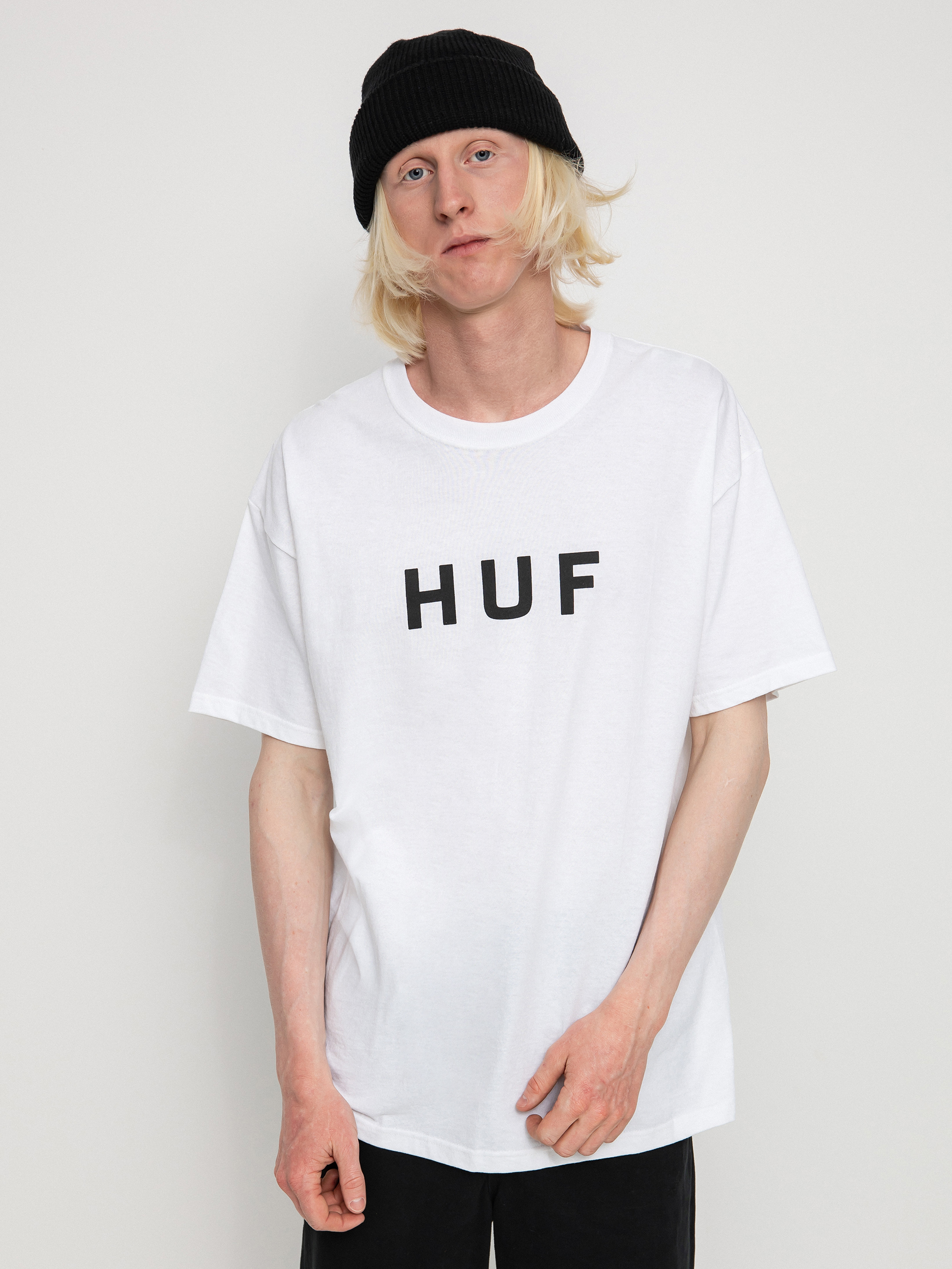 T-shirt HUF Essentials OG Logo (white)