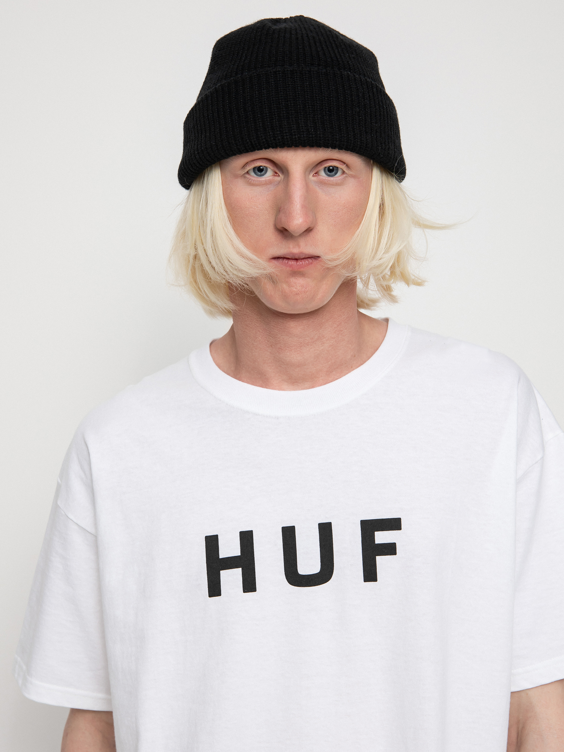 T-shirt HUF Essentials OG Logo (white)