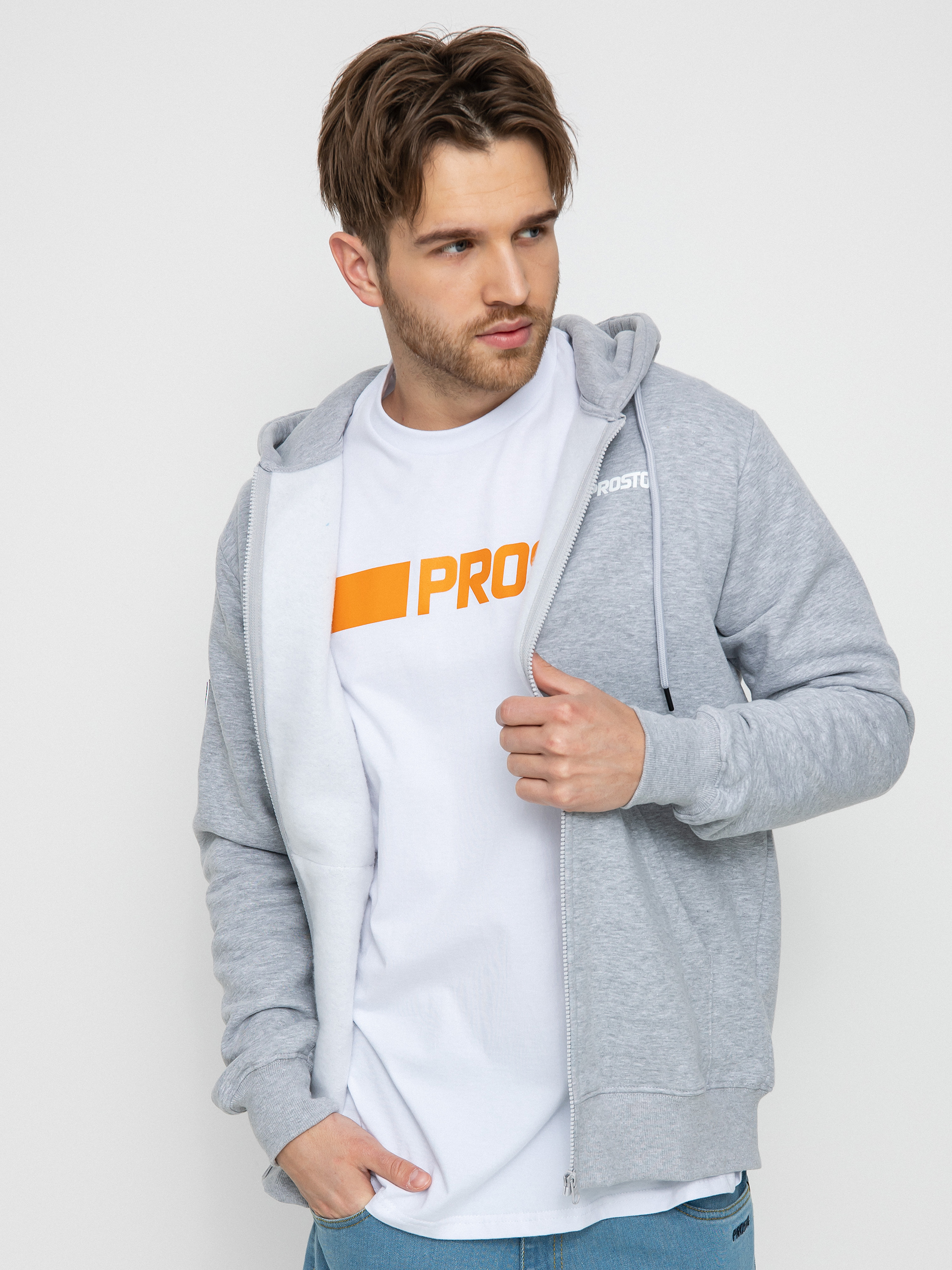 Bluza z kapturem Prosto Bazik ZHD (grey)