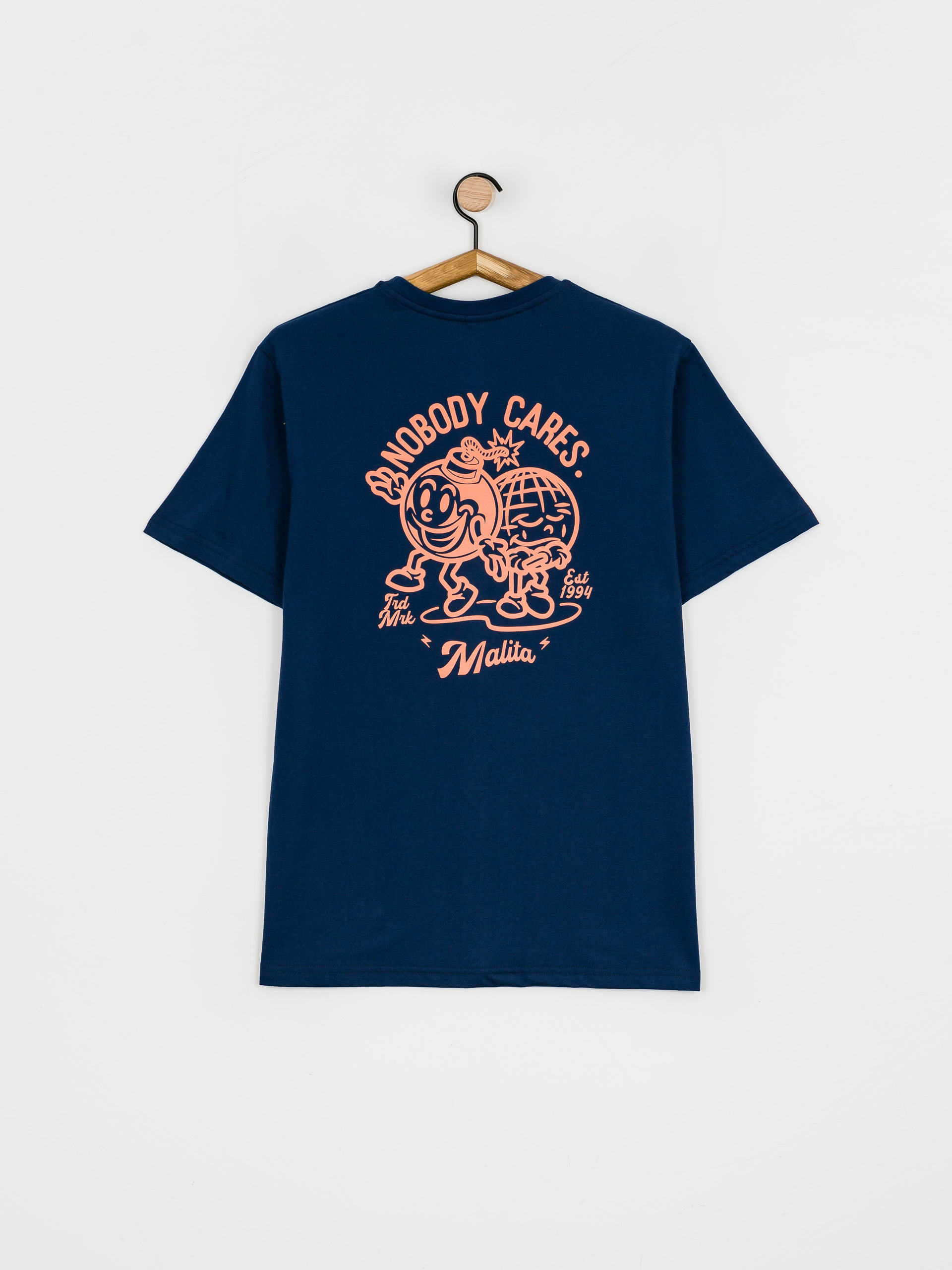 T-shirt Malita Nobody Cares (navy)