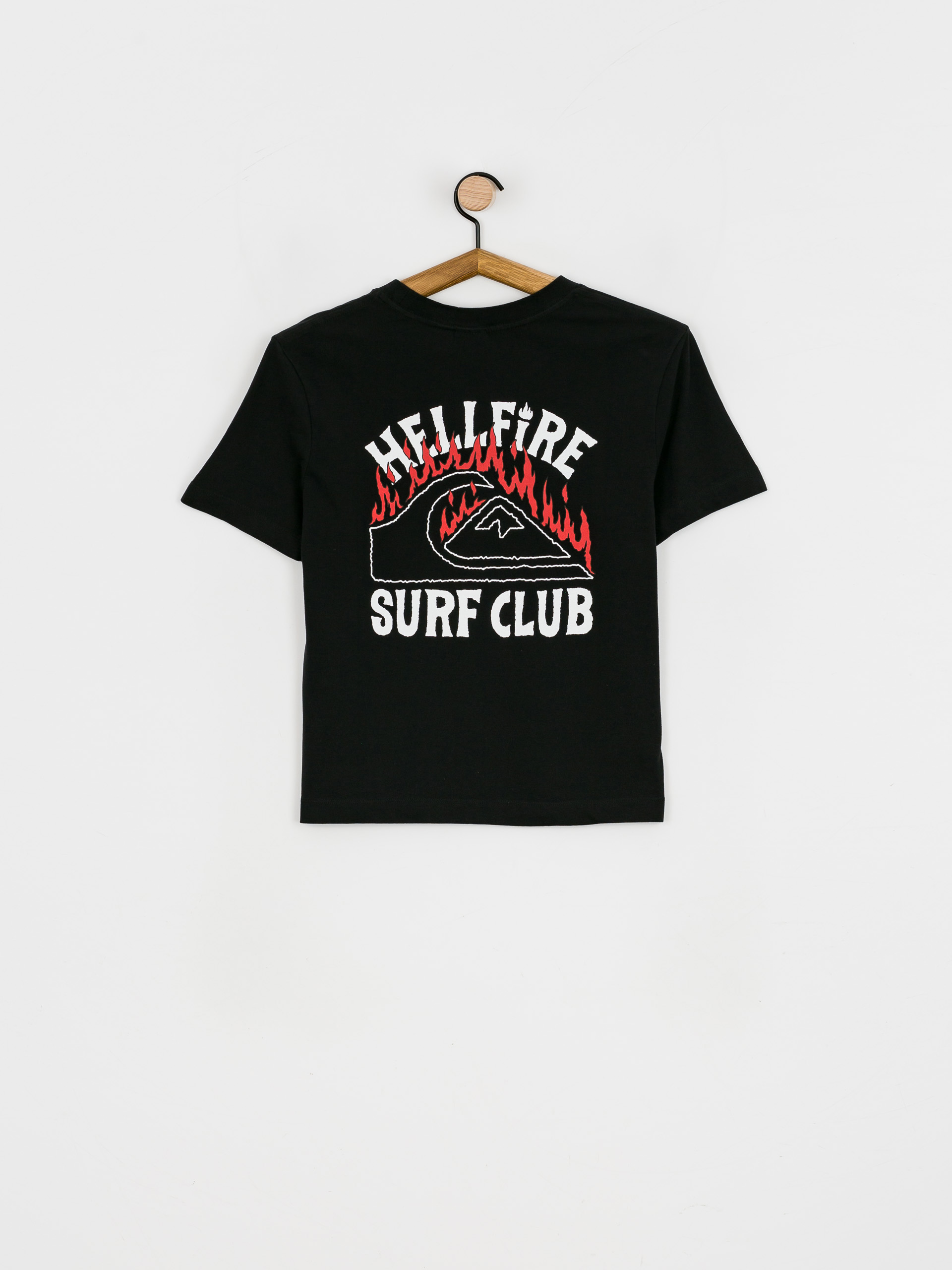 T-shirt Quiksilver X Stranger Things 86 Crop Wmn (black)