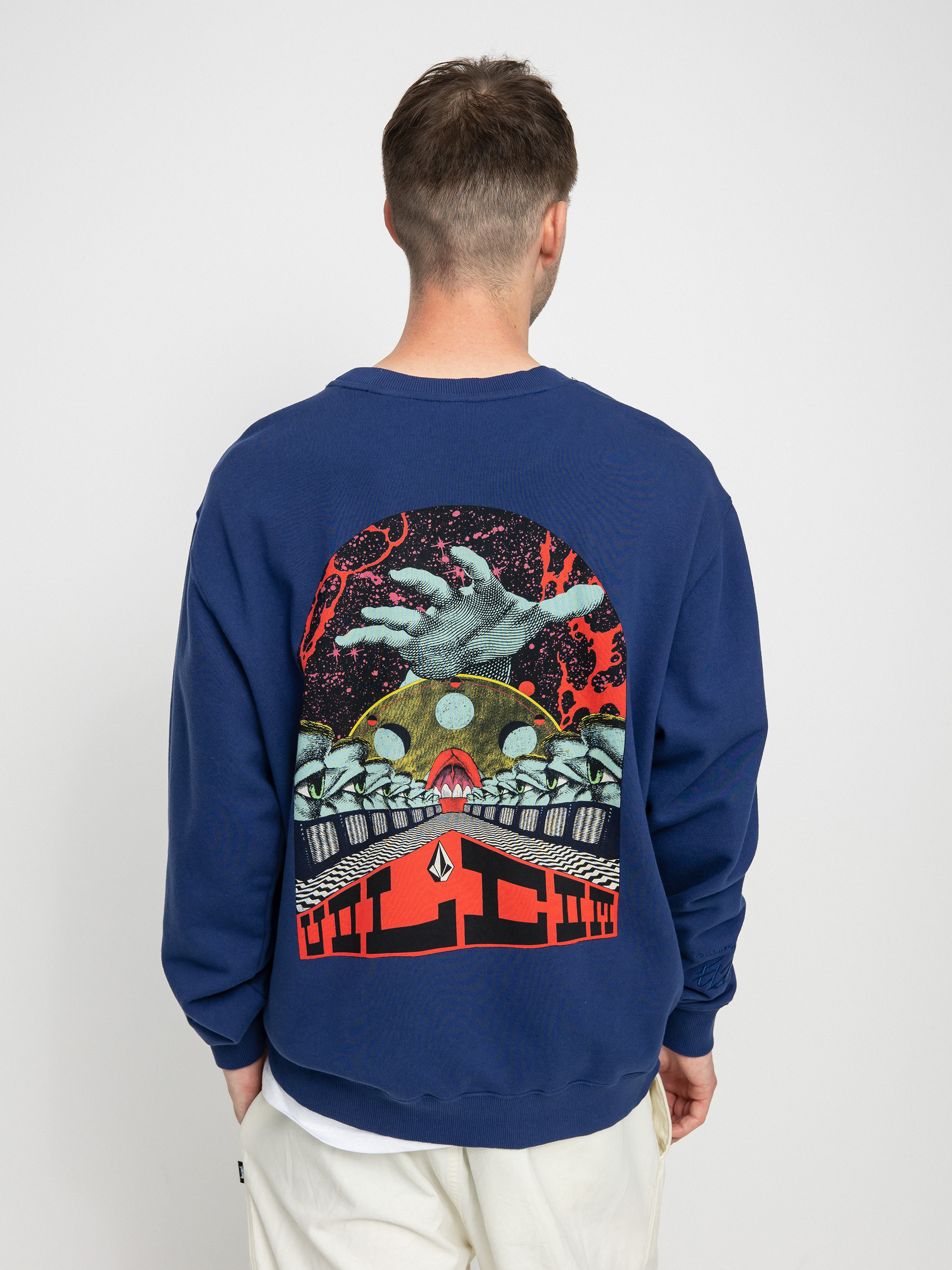 Bluza Volcom Elzo Durt Crew (blueprint)