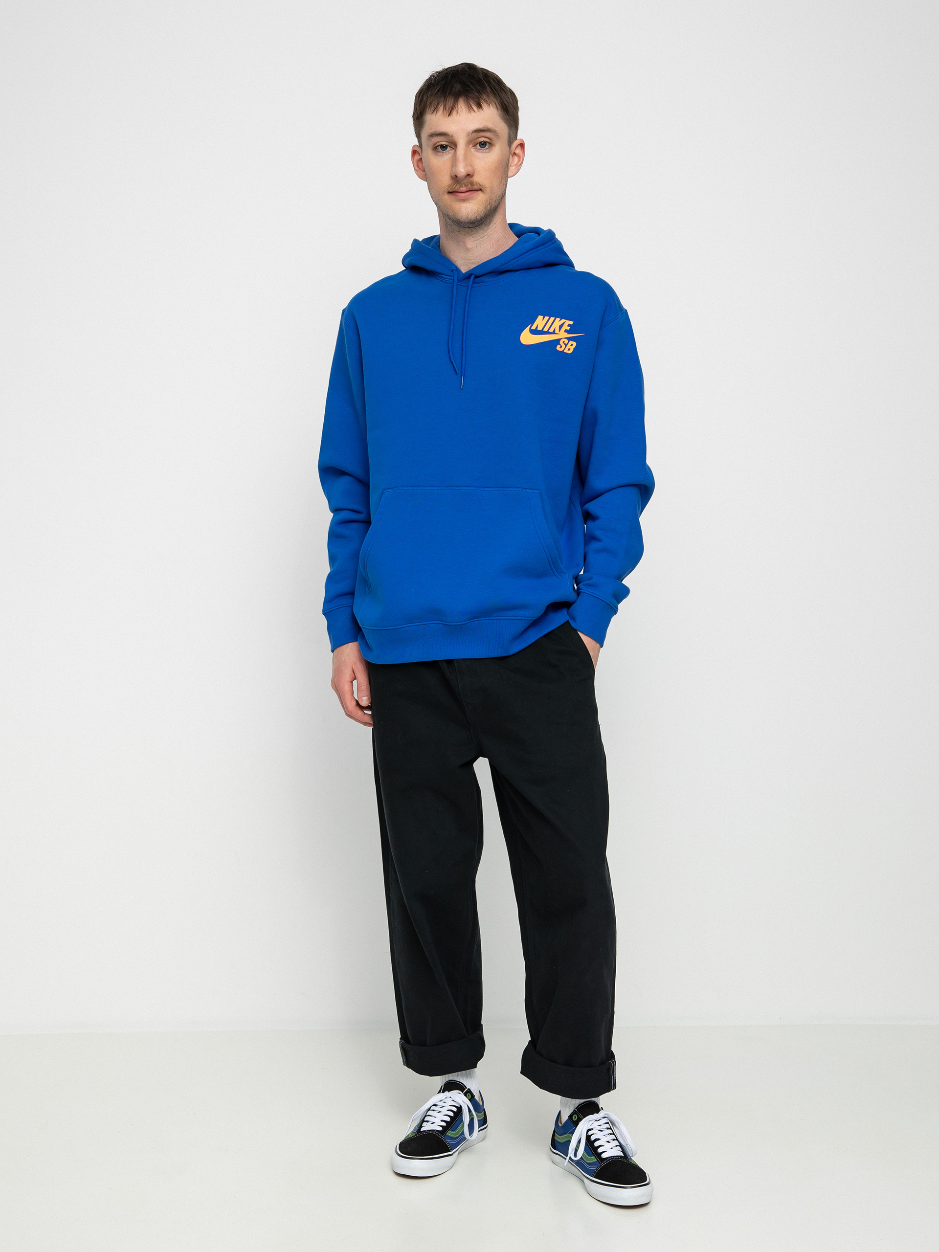 Bluza z kapturem Nike SB Icon HD (game royal/total orange)