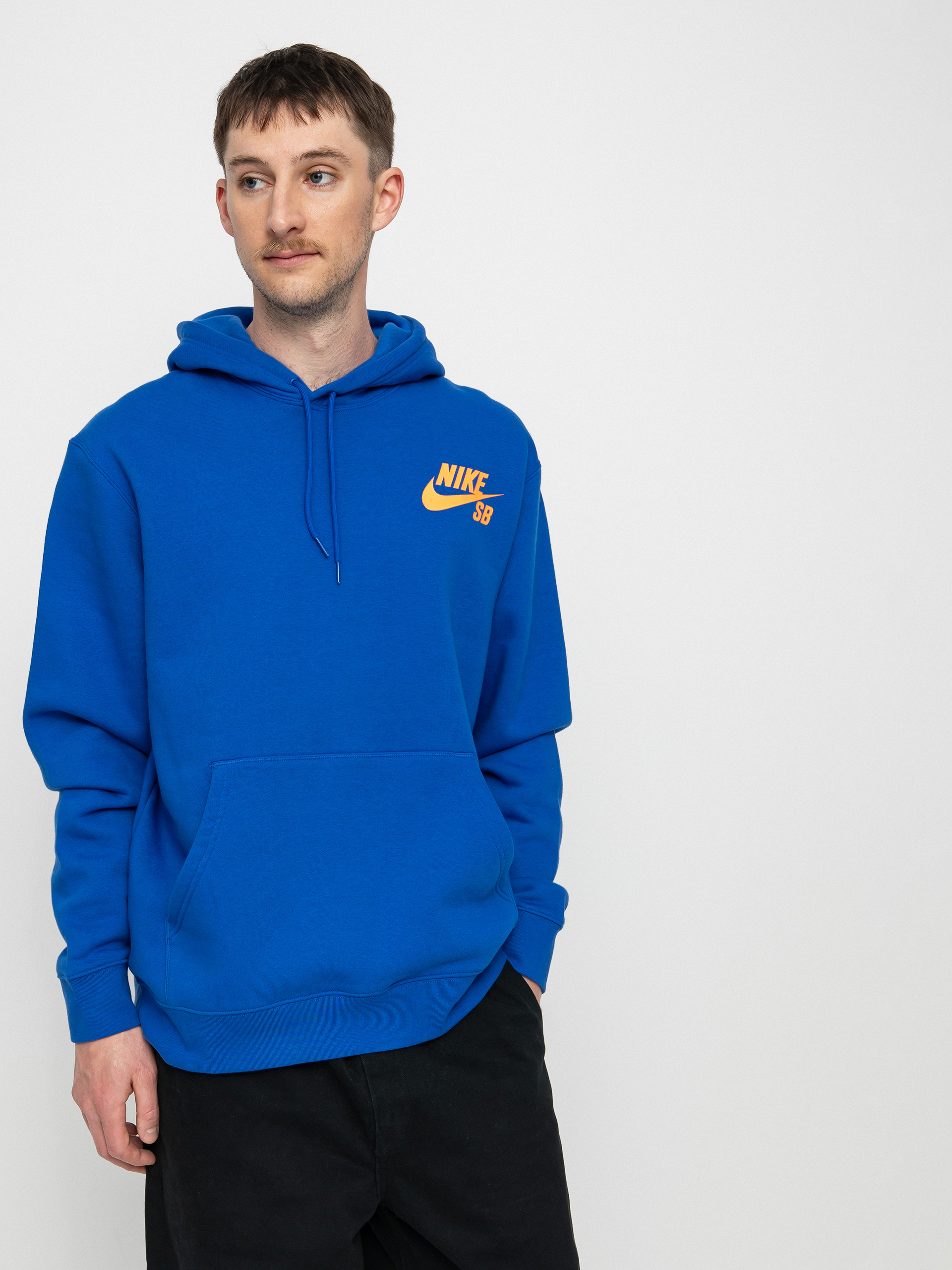 Bluza z kapturem Nike SB Icon HD (game royal/total orange)