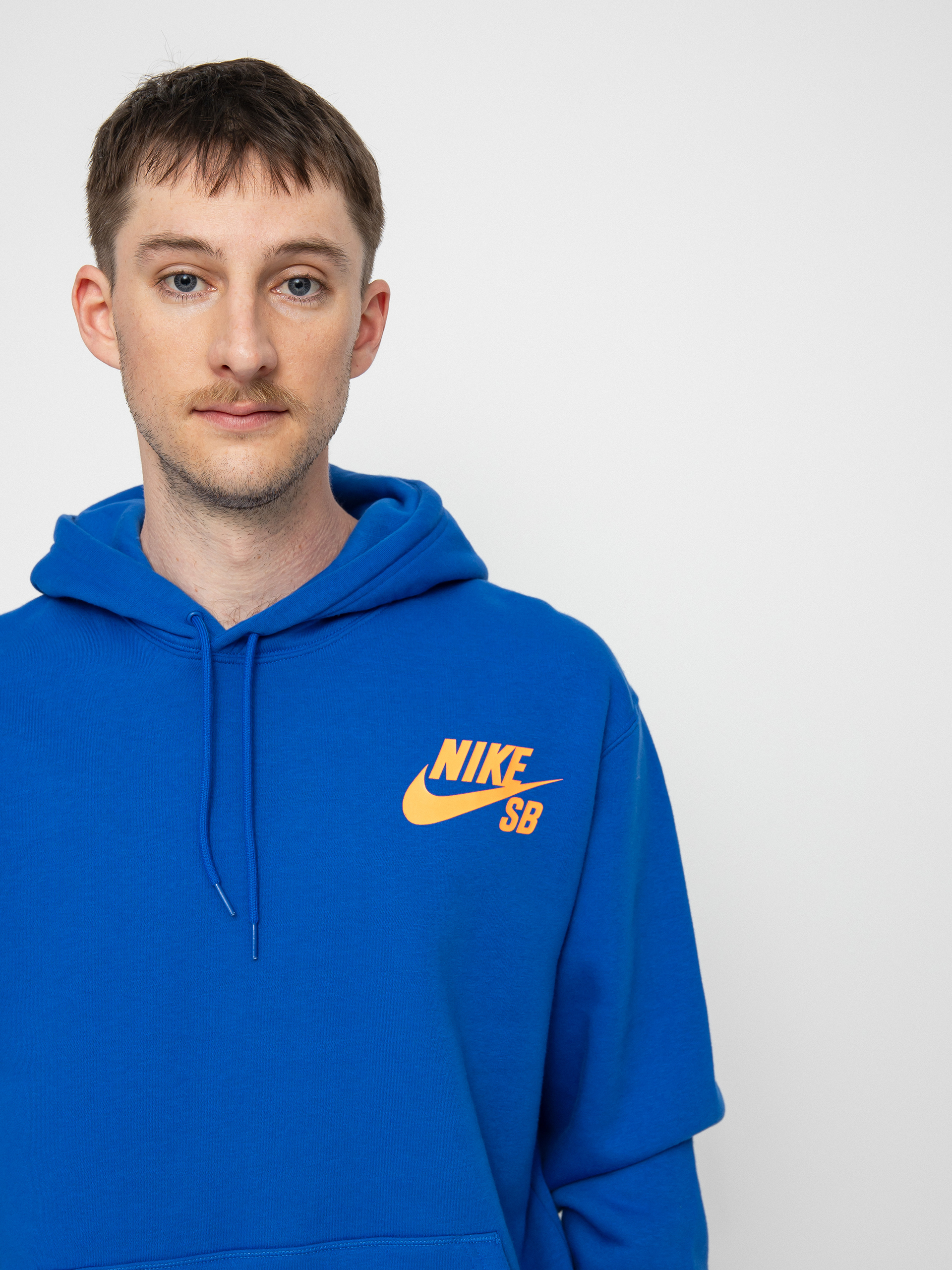 Bluza z kapturem Nike SB Icon HD (game royal/total orange)