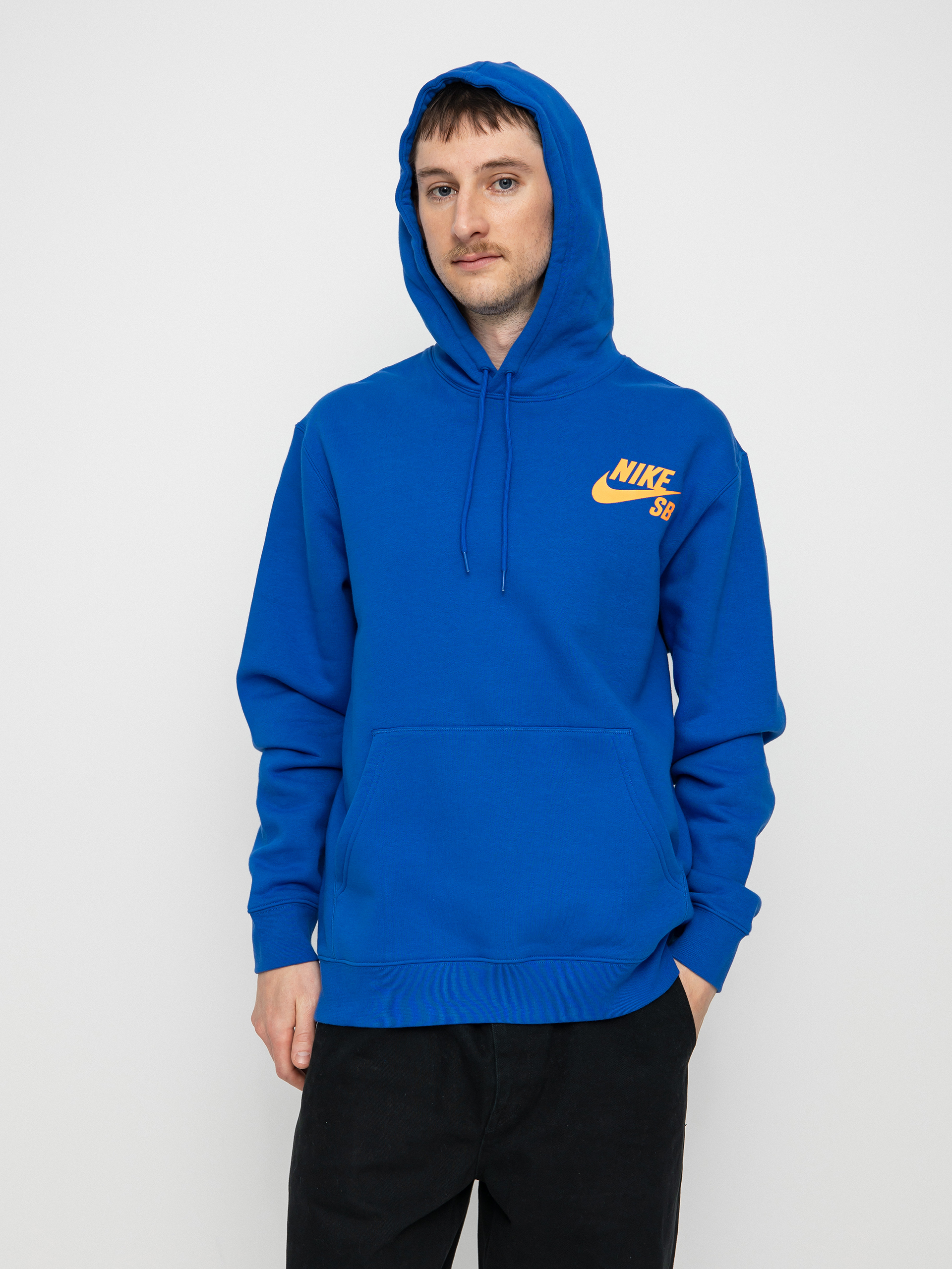 Bluza z kapturem Nike SB Icon HD (game royal/total orange)