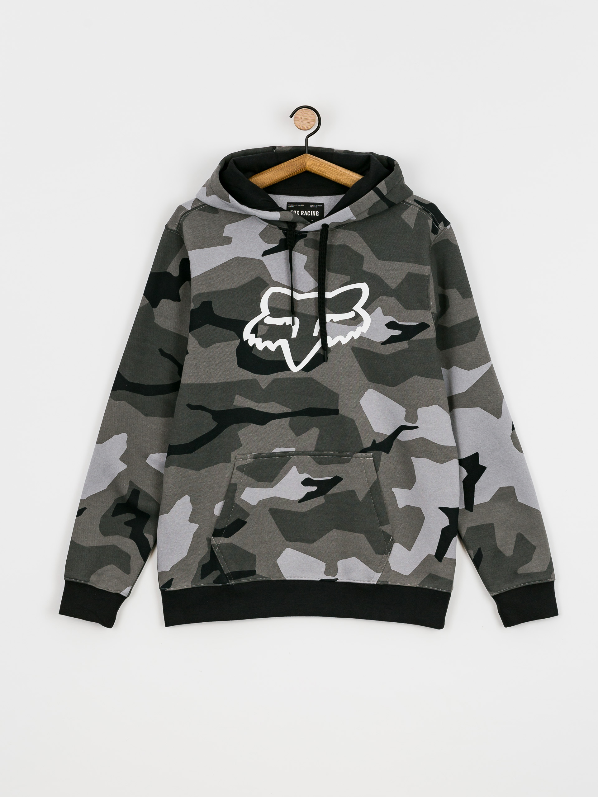 Bluza z kapturem Fox Legacy Foxhead Camo HD (blk cam)