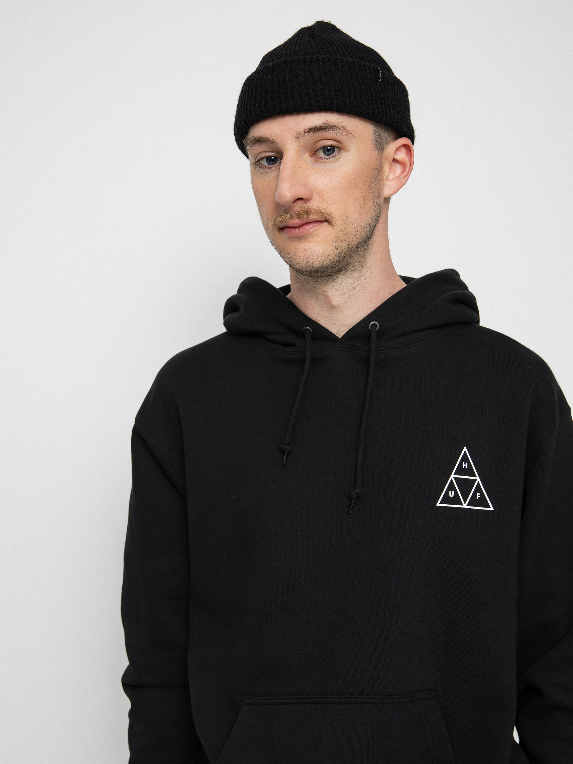 Bluza z kapturem HUF Essentials Triple Triangle HD (black)