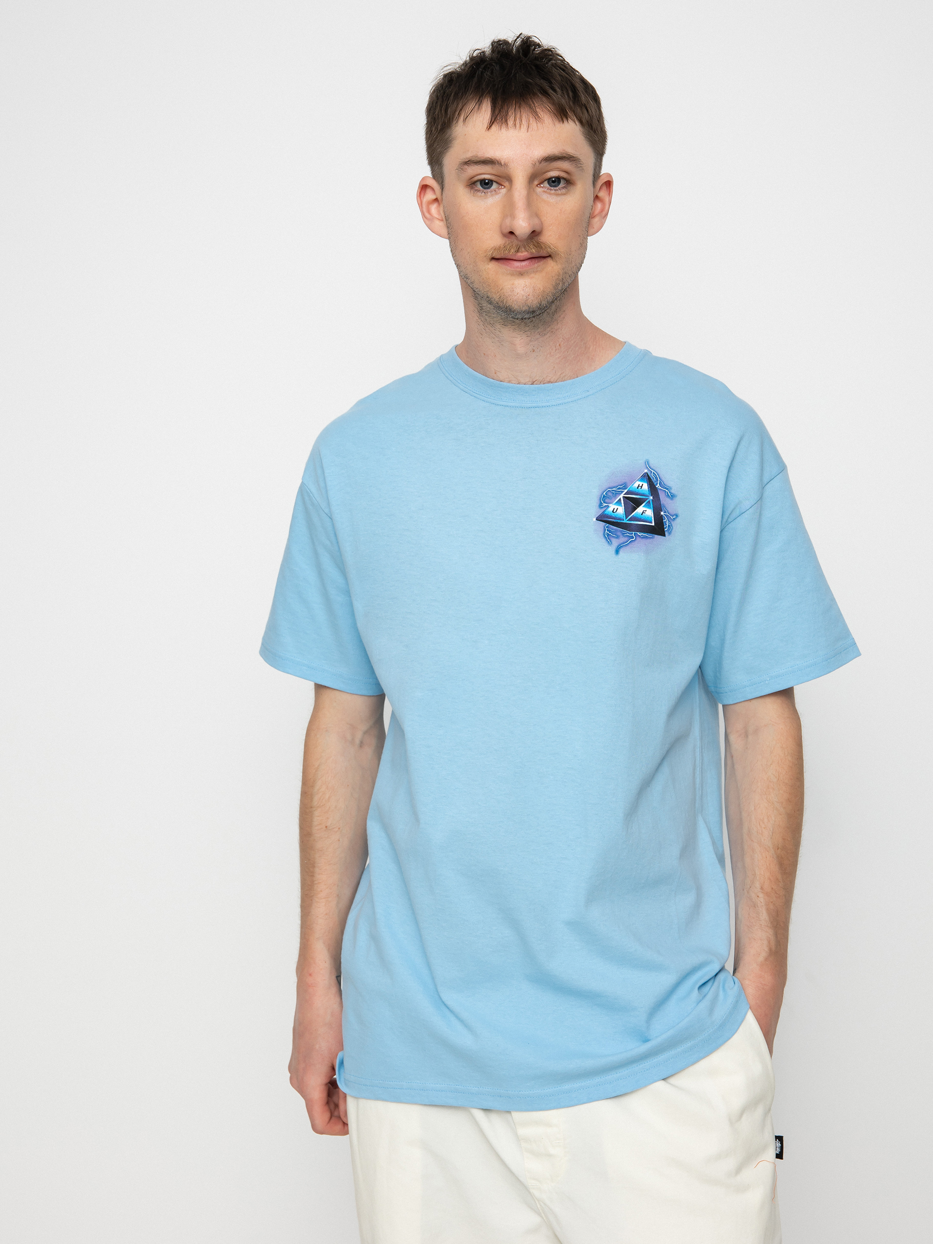 T-shirt HUF Storm Triple Triangle (light blue)
