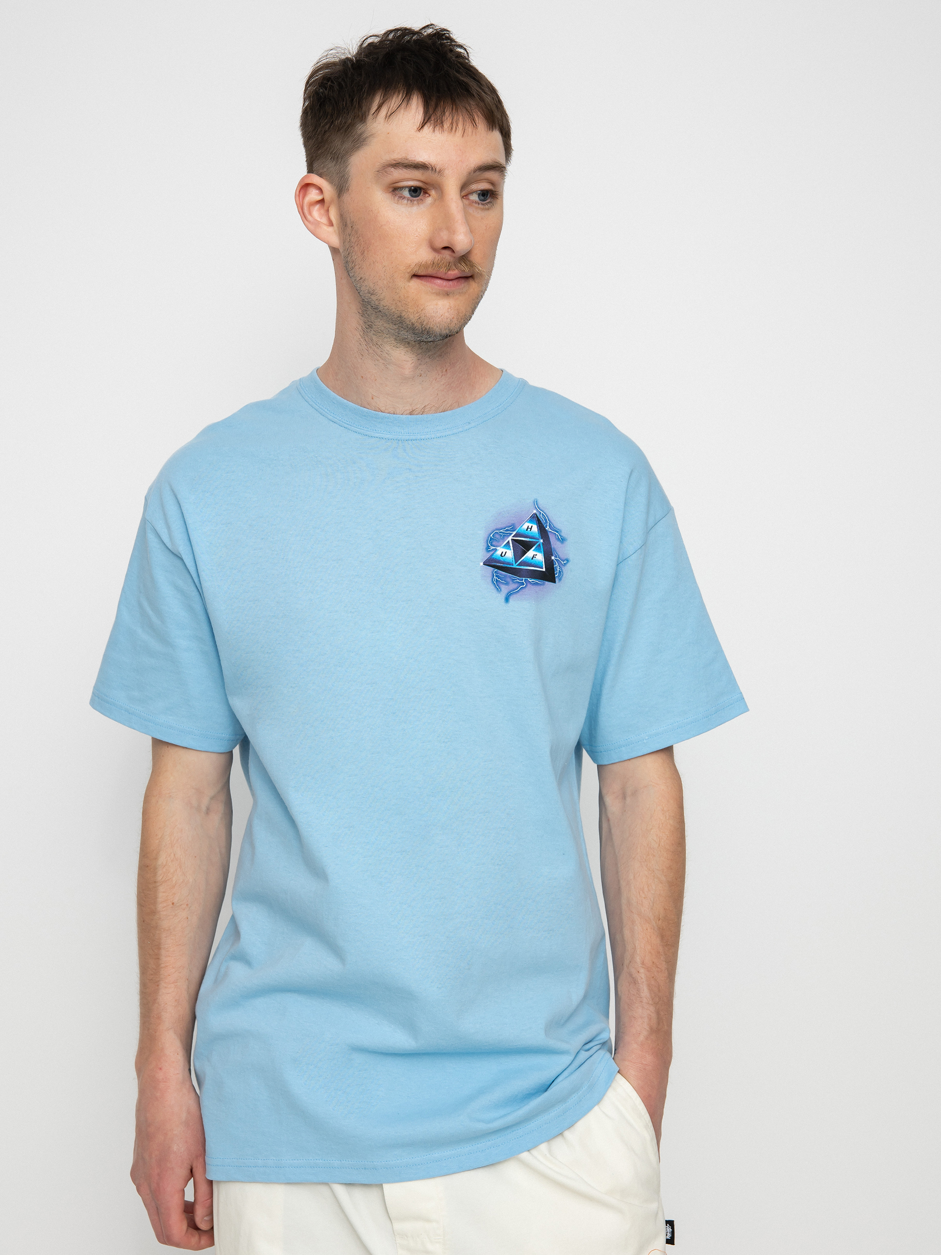 T-shirt HUF Storm Triple Triangle (light blue)