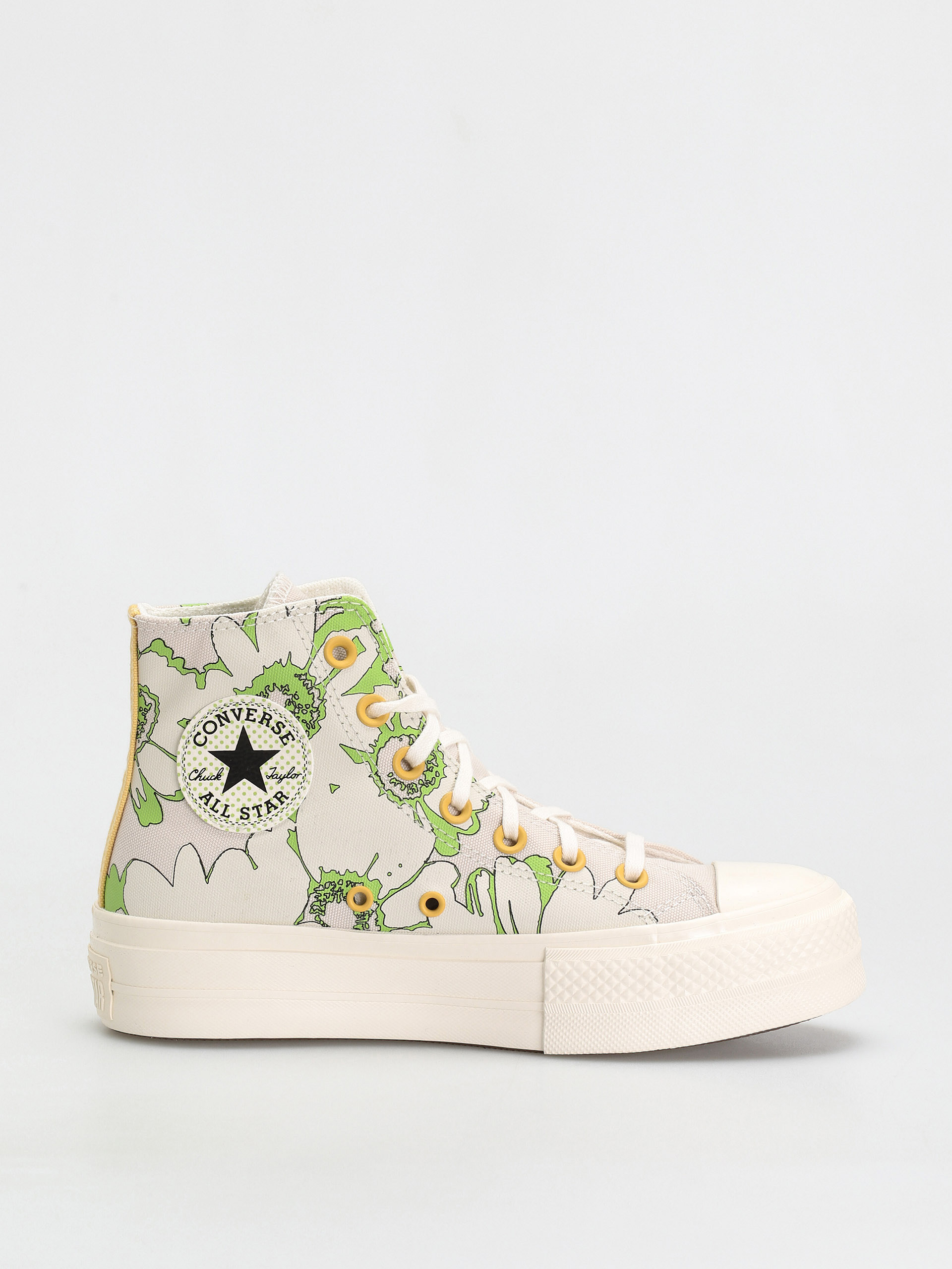 Buty Converse Chuck Taylor All Star Lift Hi Wmn (desert sand/lime rave/egret)